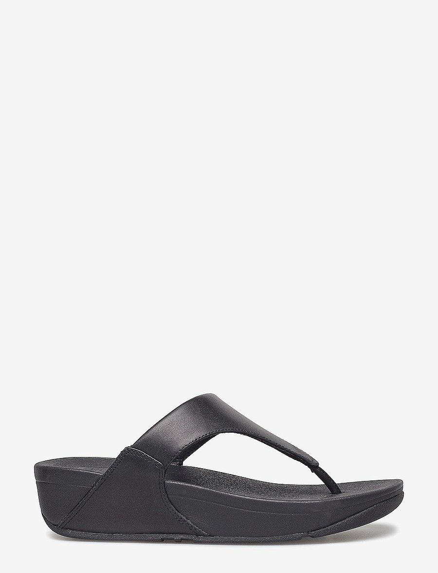 FitFlop - LULU LEATHER TOEPOST - plateau-sandalen - black - 2