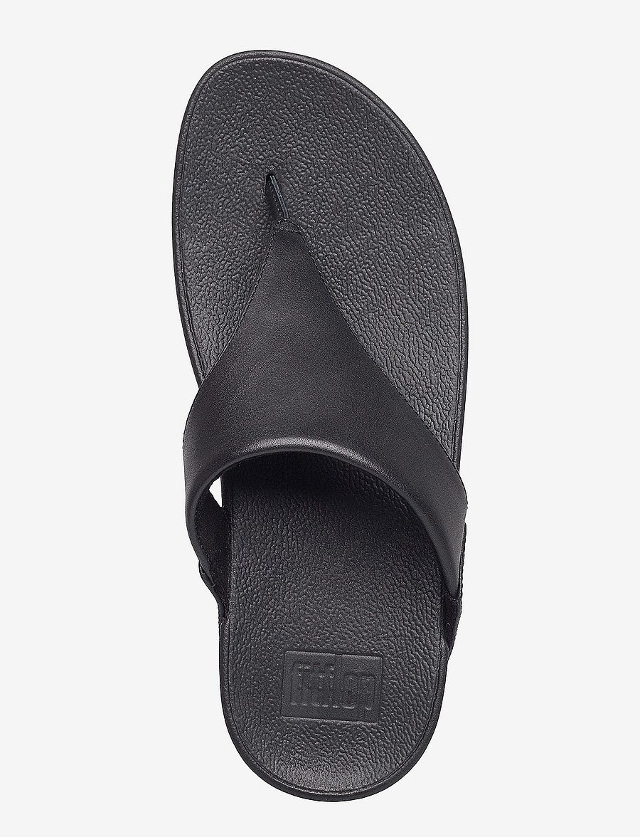 FitFlop - LULU LEATHER TOEPOST - plateau-sandalen - black - 4