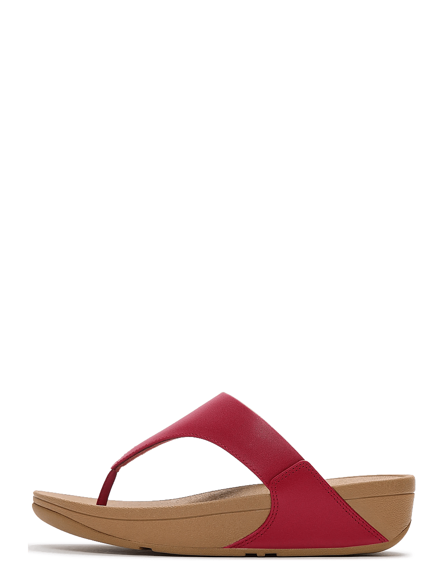 FitFlop - LULU LEATHER TOEPOST - plateau-sandalen - burnt berry - 1