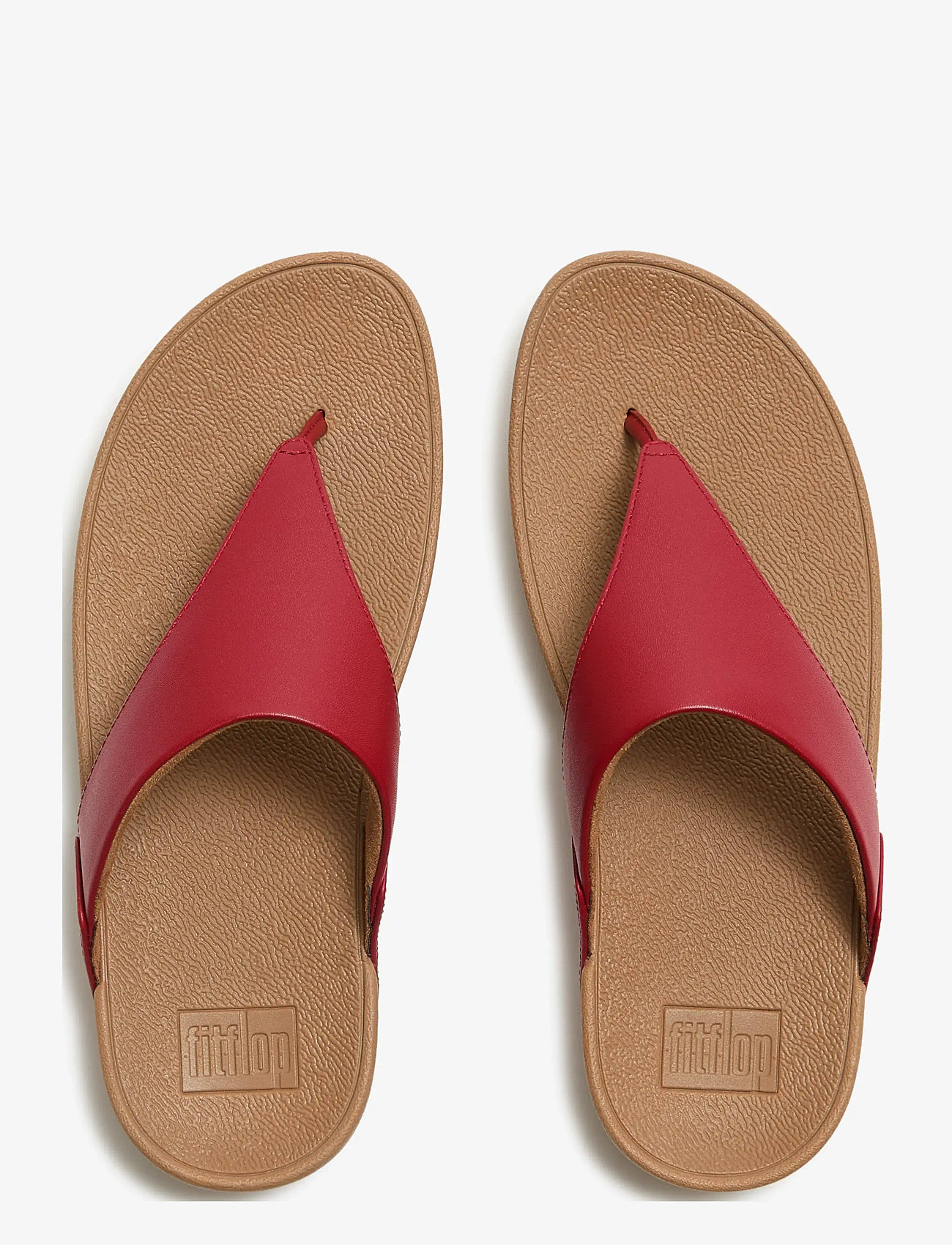 FitFlop - LULU LEATHER TOEPOST - platåsandaler - burnt berry - 2