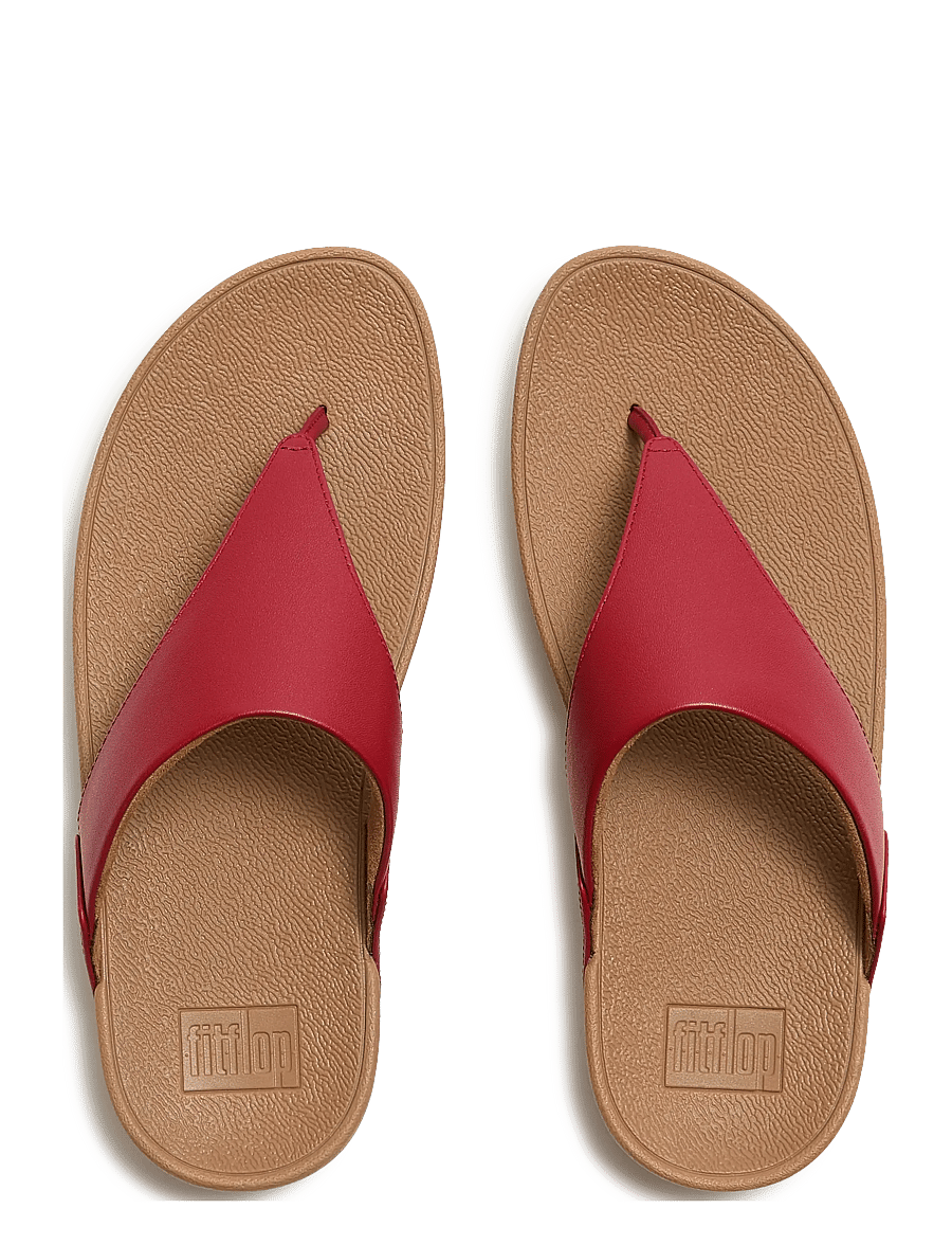FitFlop - LULU LEATHER TOEPOST - plateau-sandalen - burnt berry - 2
