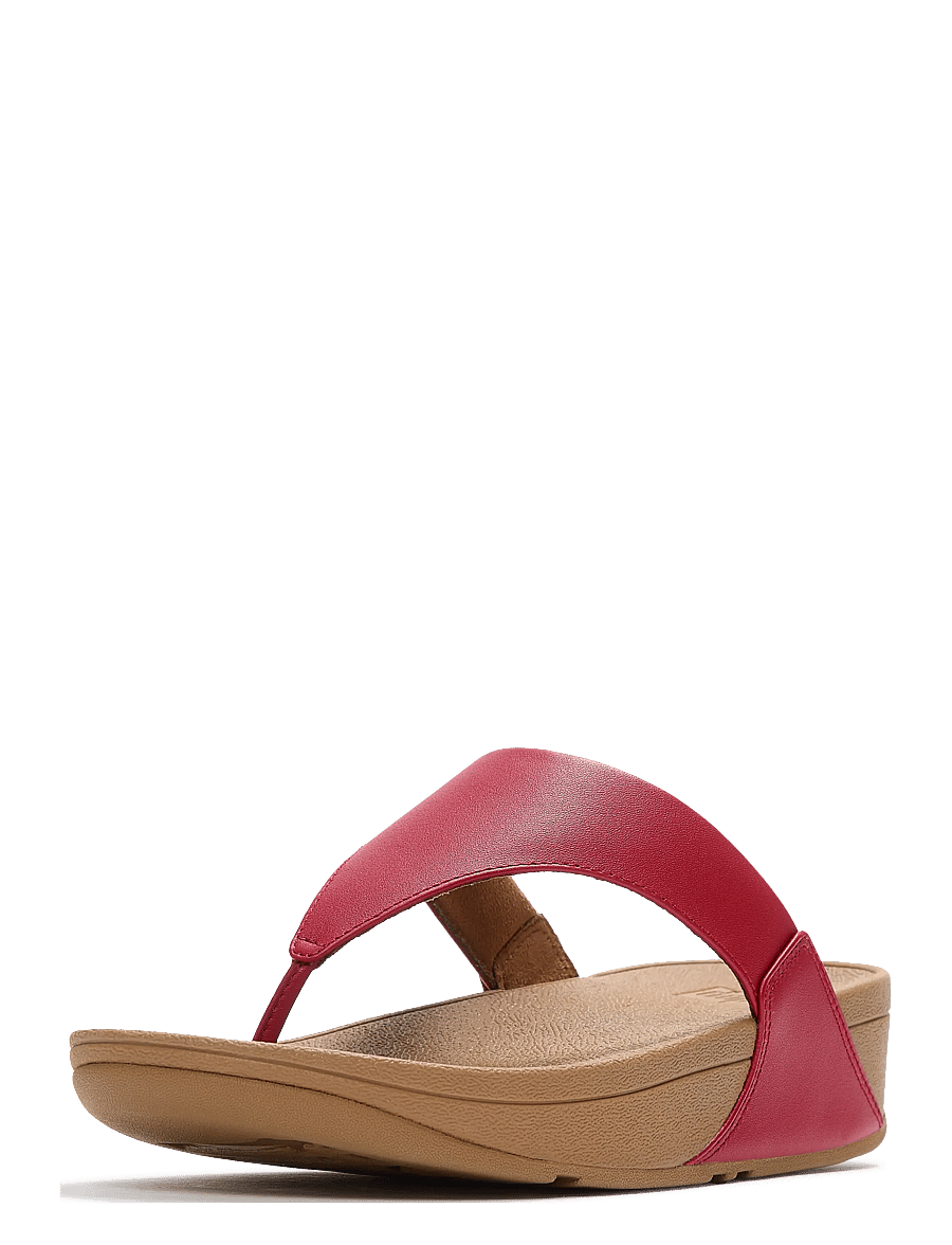 FitFlop - LULU LEATHER TOEPOST - plateau-sandalen - burnt berry - 3