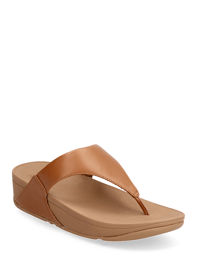 FitFlop - LULU LEATHER TOEPOST - platform sandals - light tan - 1