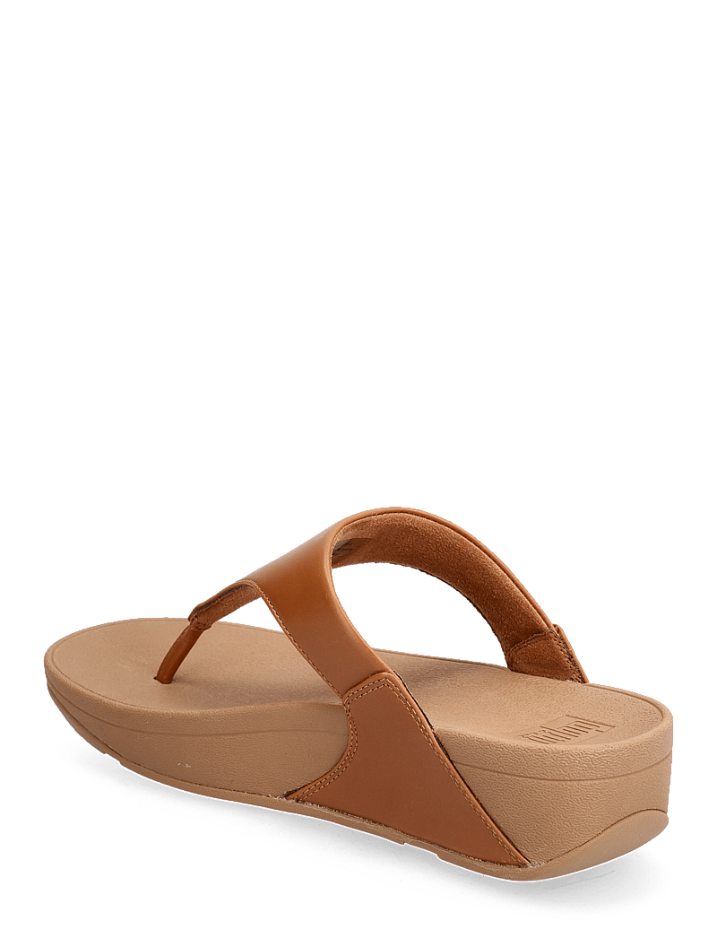 FitFlop - LULU LEATHER TOEPOST - platform sandals - light tan - 3