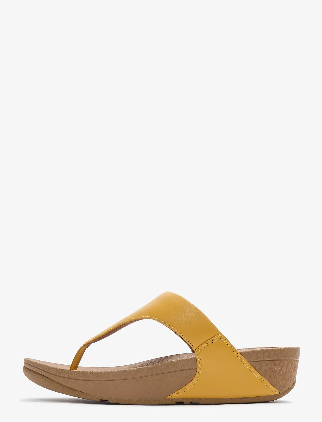 FitFlop - LULU LEATHER TOEPOST - platform sandals - turmeric - 1