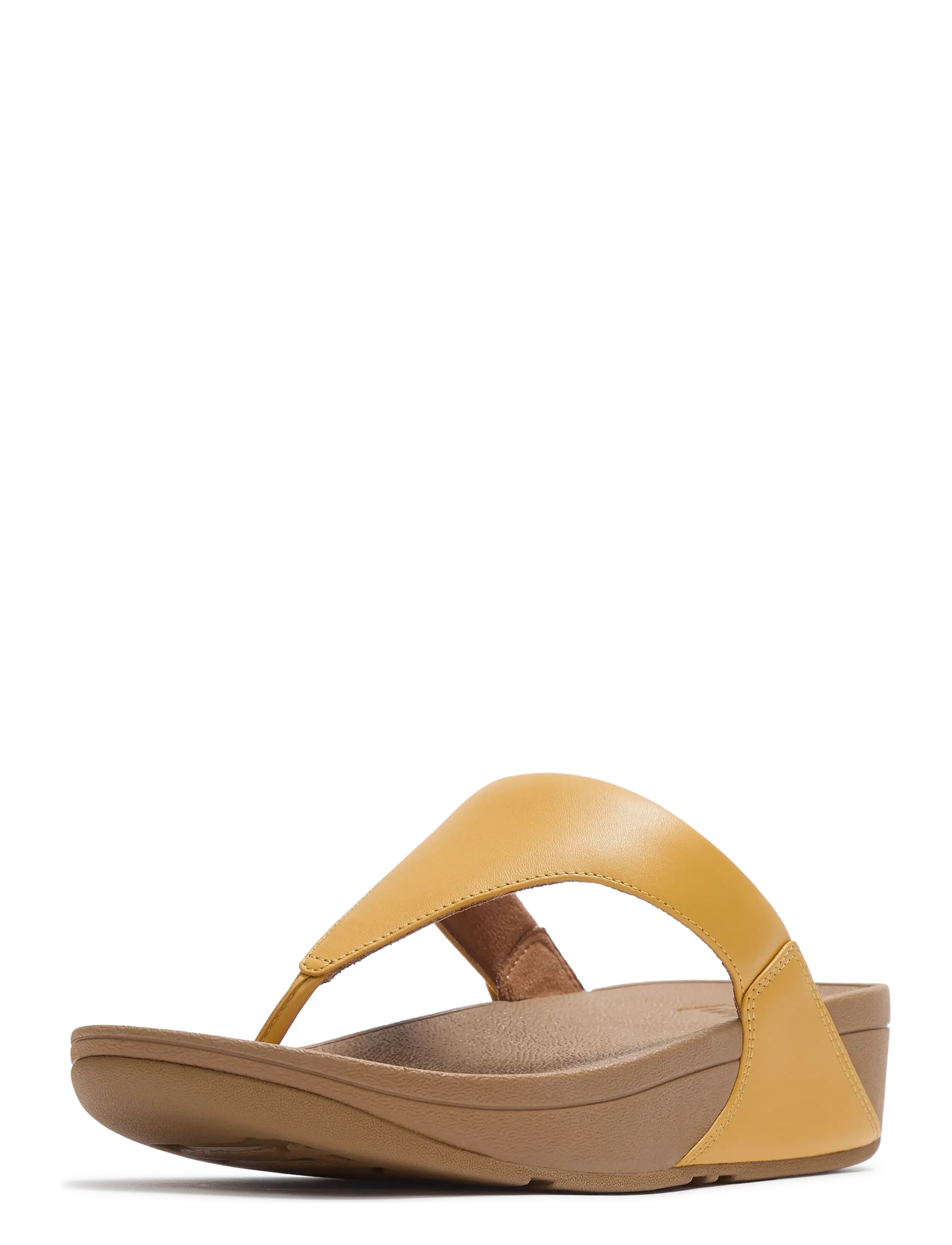 FitFlop - LULU LEATHER TOEPOST - platform-sandaalit - turmeric - 3