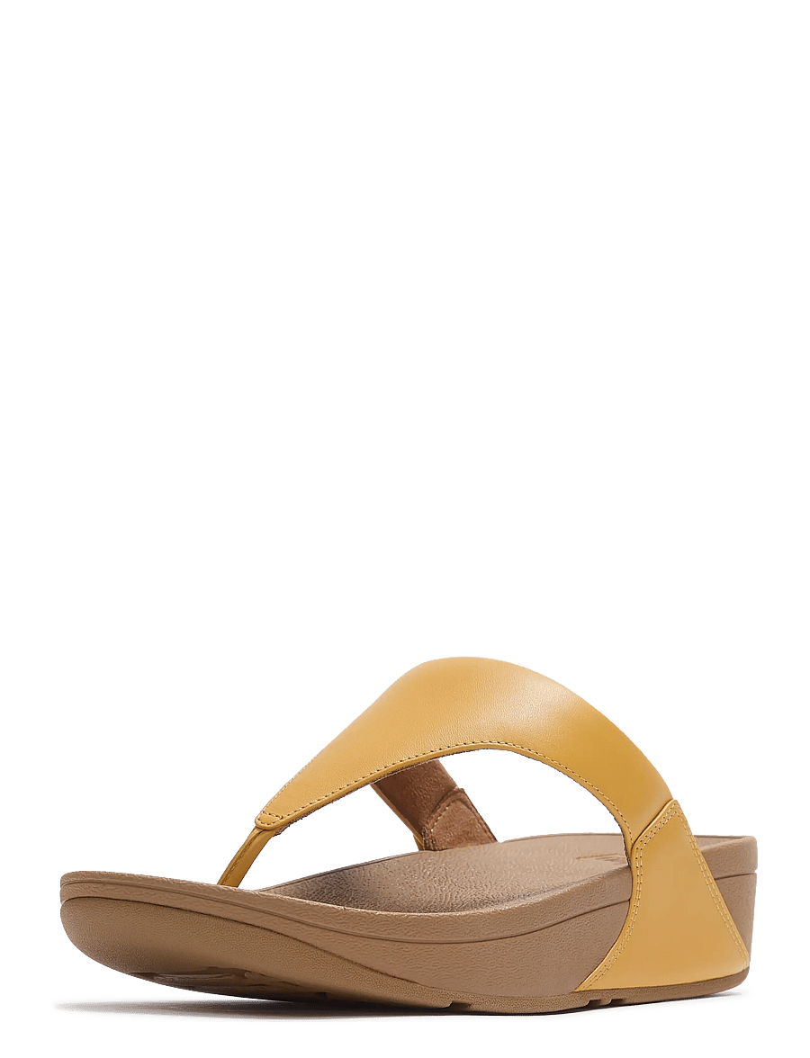 FitFlop - LULU LEATHER TOEPOST - plateau-sandalen - turmeric - 3