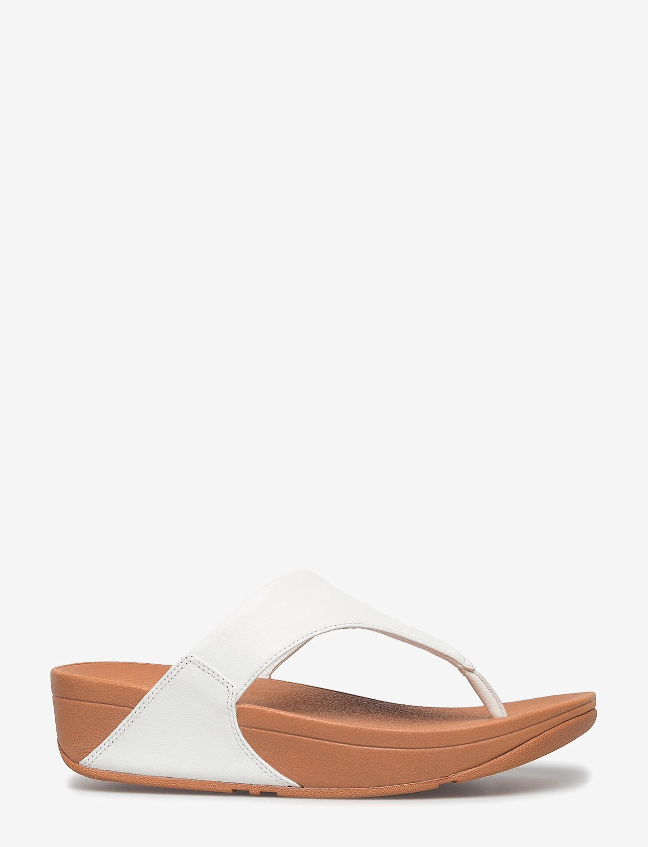 FitFlop - LULU LEATHER TOEPOST - platformsandaler - urban white - 2