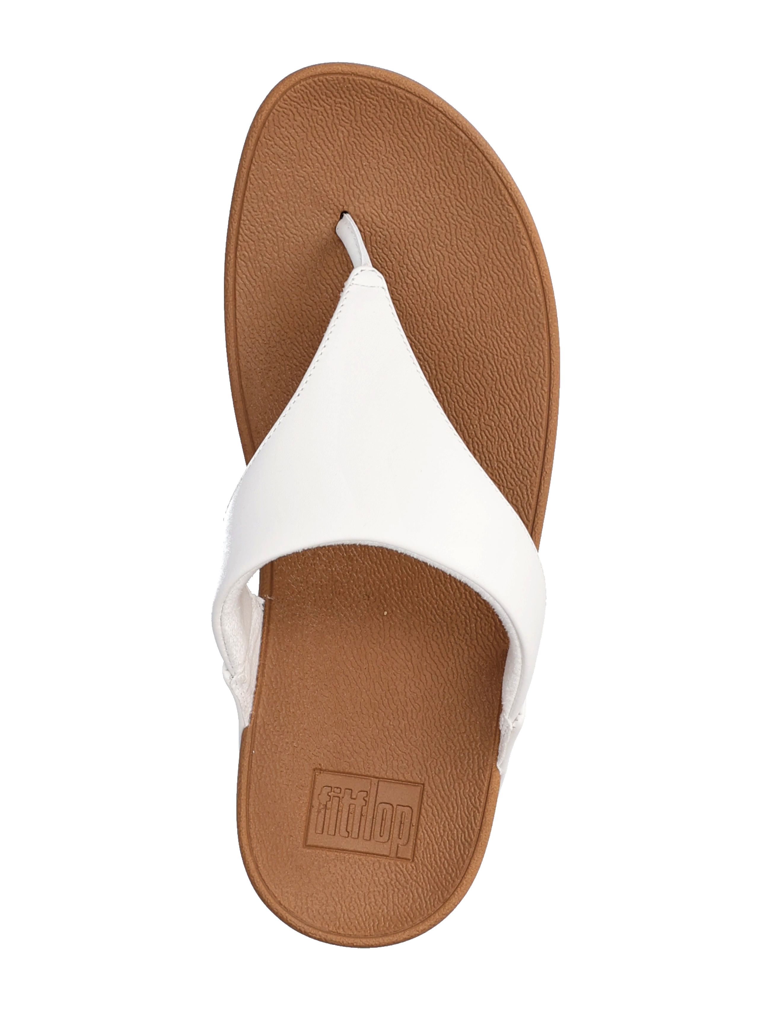 FitFlop - LULU LEATHER TOEPOST - platform sandals - white - 4