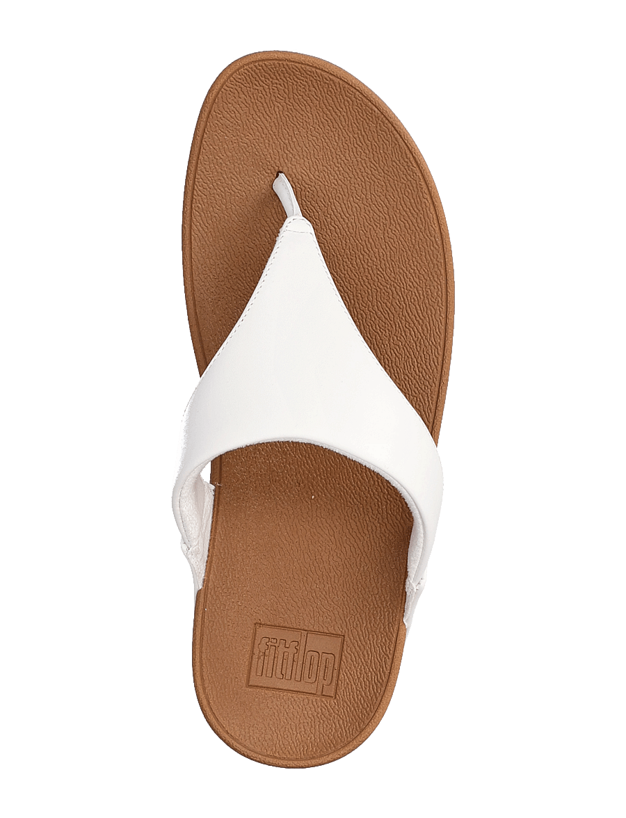 FitFlop - LULU LEATHER TOEPOST - platvorm-sandaalid - white - 4