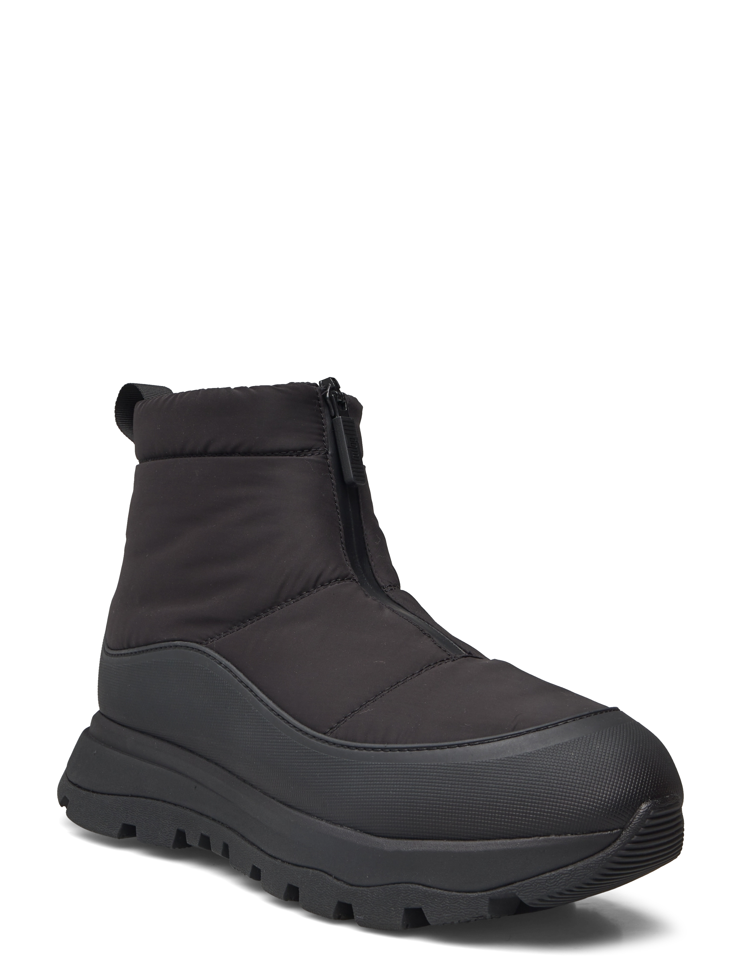 FitFlop NEO-D-HYKER W/PROOF ZIP-FRONT PADDED OUTDOOR BOOTS - Sko - ALL BLACK/DEEP GOLD / black