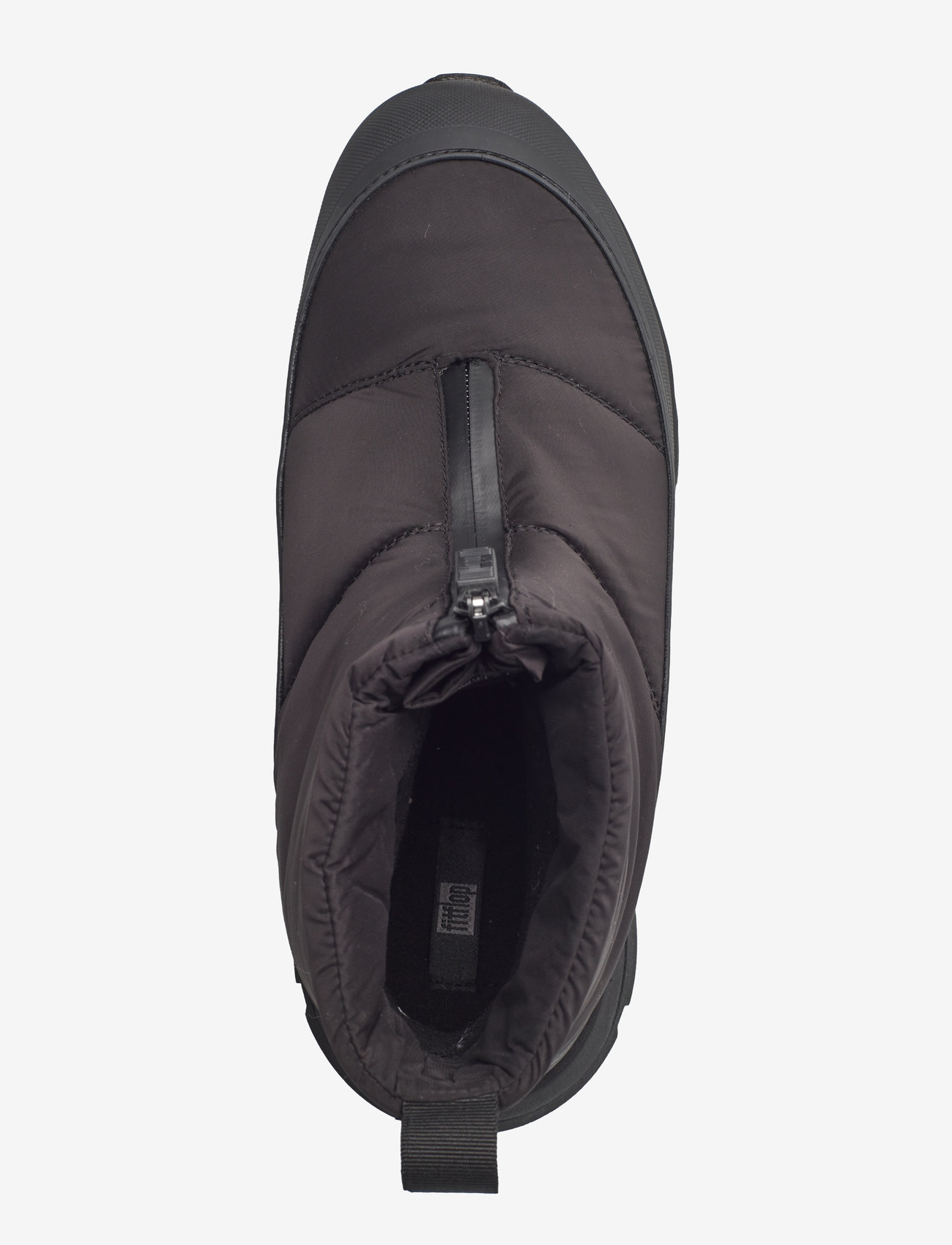 FitFlop - NEO-D-HYKER W/PROOF ZIP-FRONT PADDED OUTDOOR BOOTS - kvinder - all black/deep gold - 3