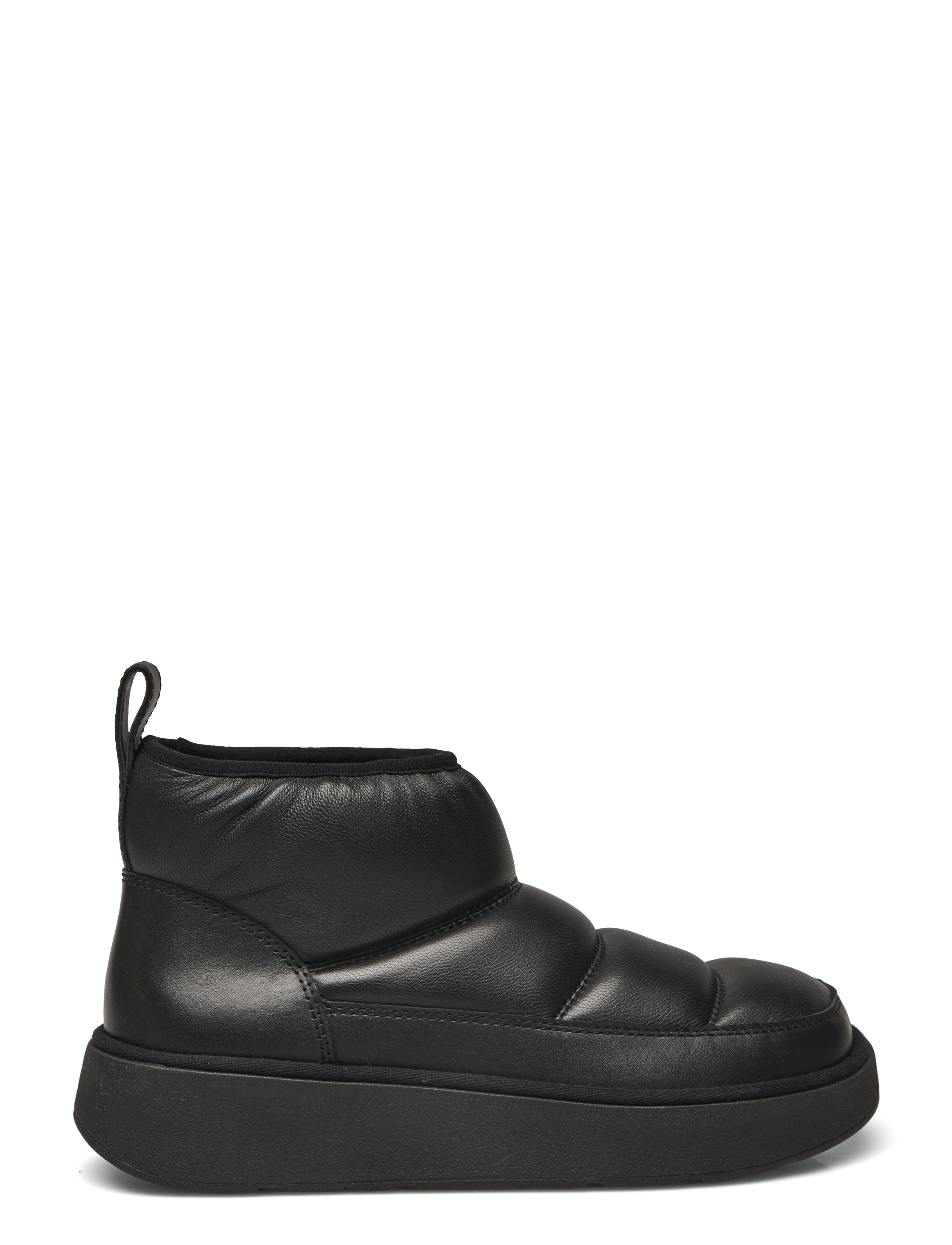 FitFlop - GEN-FF PADDED SOFT-LEATHER BOOTIES - niski obcas - all black - 1