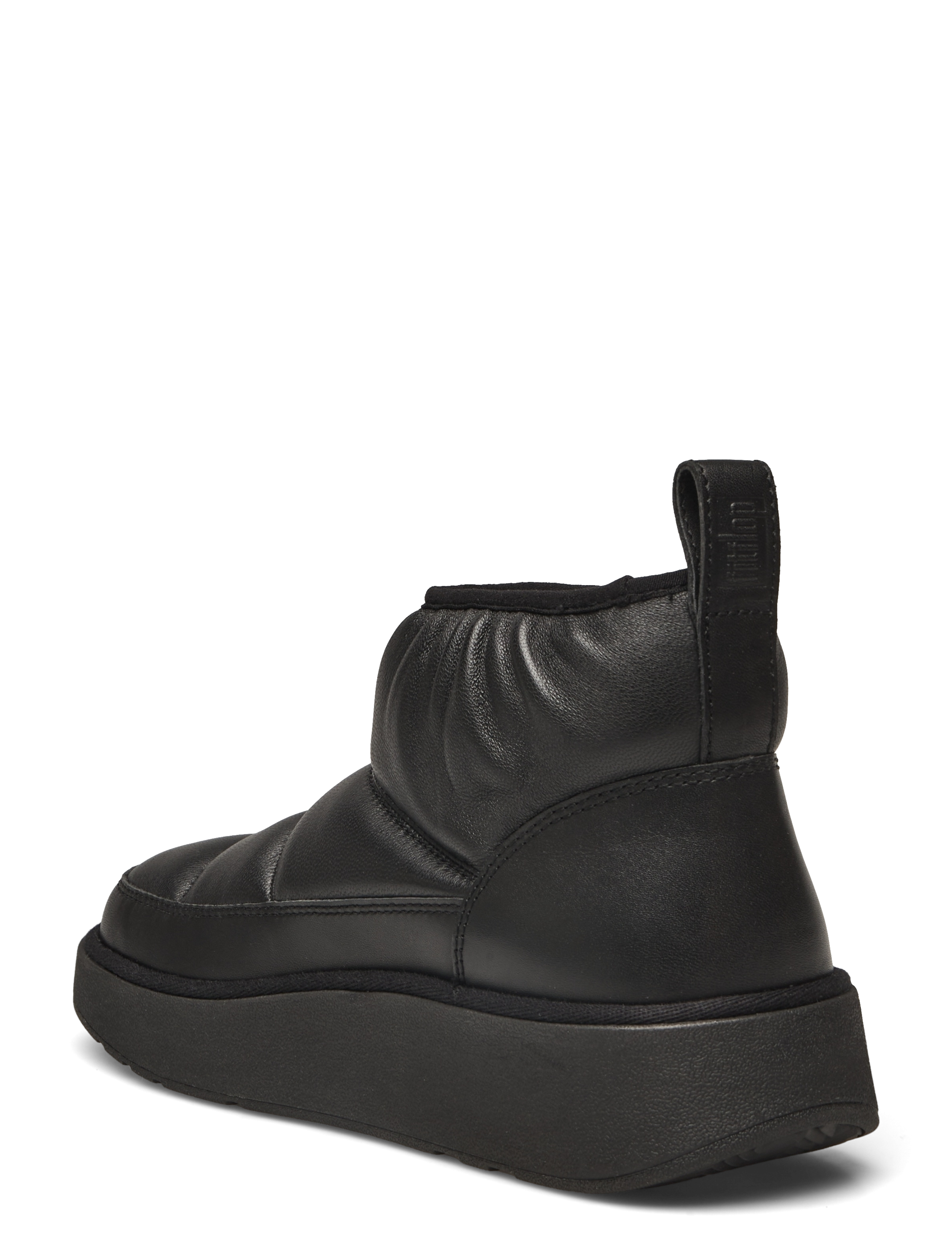 FitFlop - GEN-FF PADDED SOFT-LEATHER BOOTIES - niski obcas - all black - 2