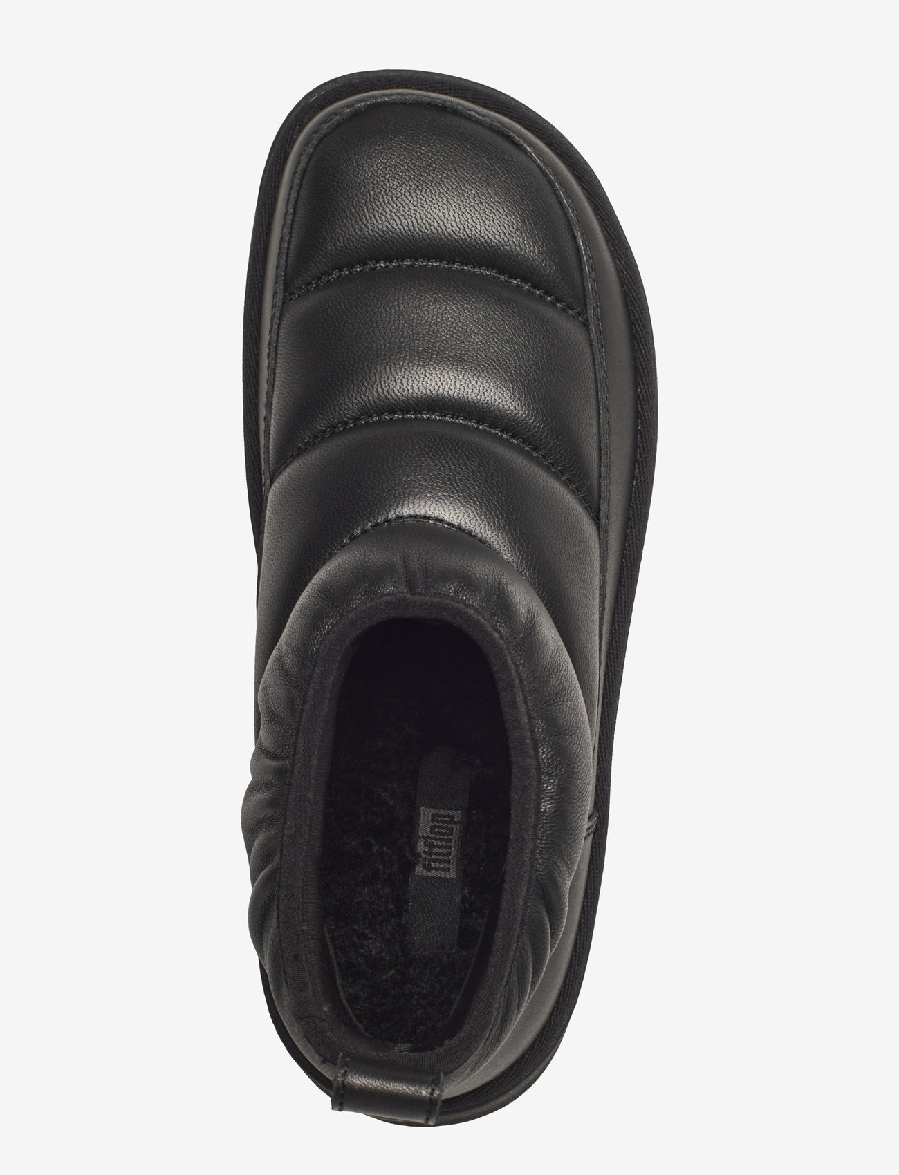 FitFlop - GEN-FF PADDED SOFT-LEATHER BOOTIES - flade ankelstøvler - all black - 3