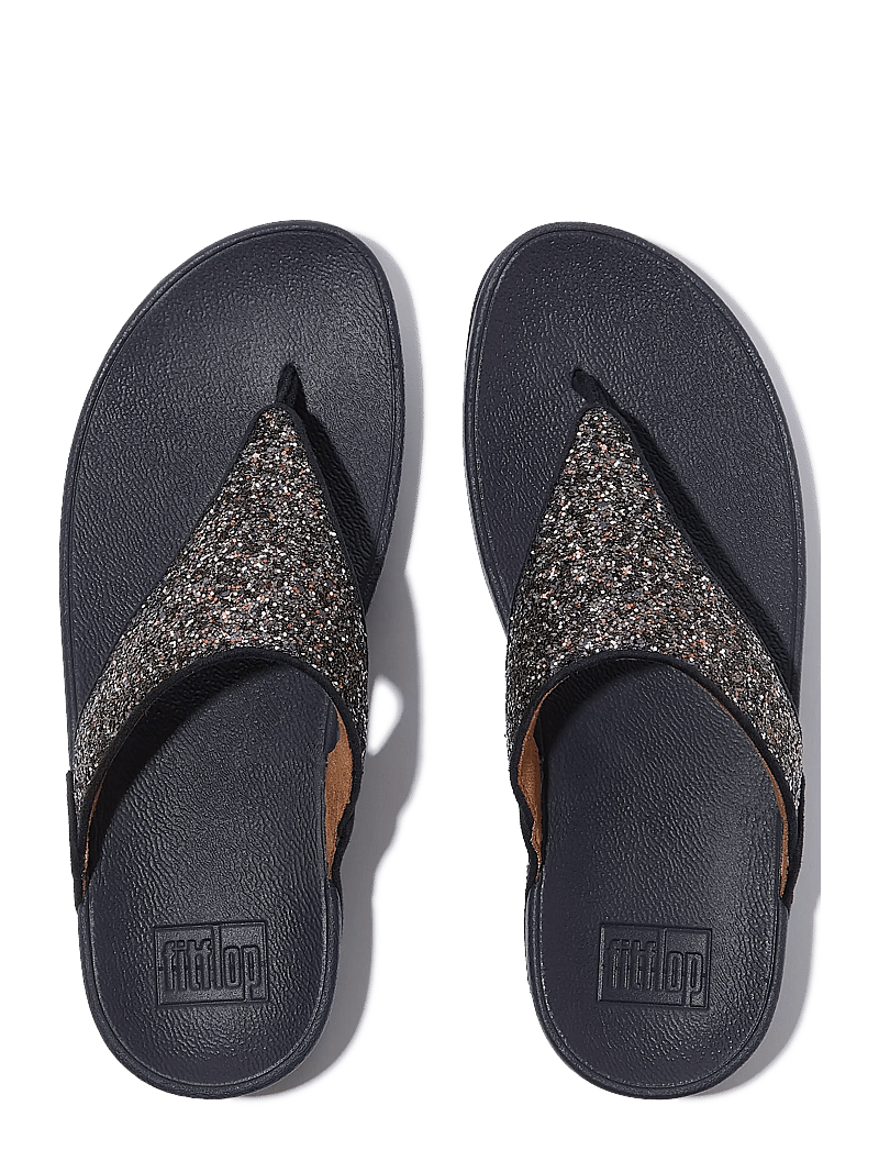 FitFlop - LULU MULTI-TONAL GLITTER TOE-POST SANDALS - platform sandals - midnight navy mix - 2