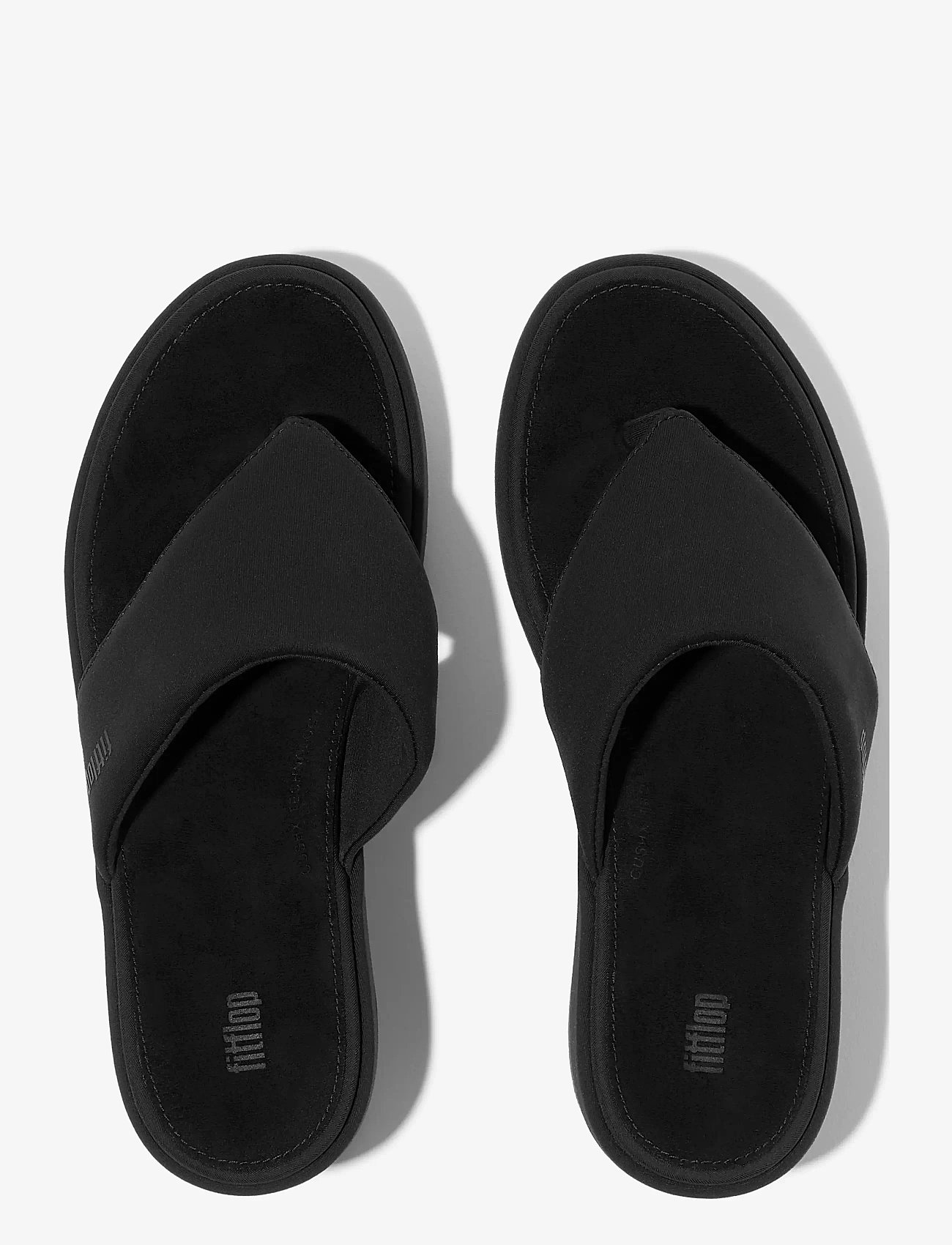 FitFlop - PLATFFORMS WEDGE TOE-POST SANDALS - plateau-sandalen - all black - 2