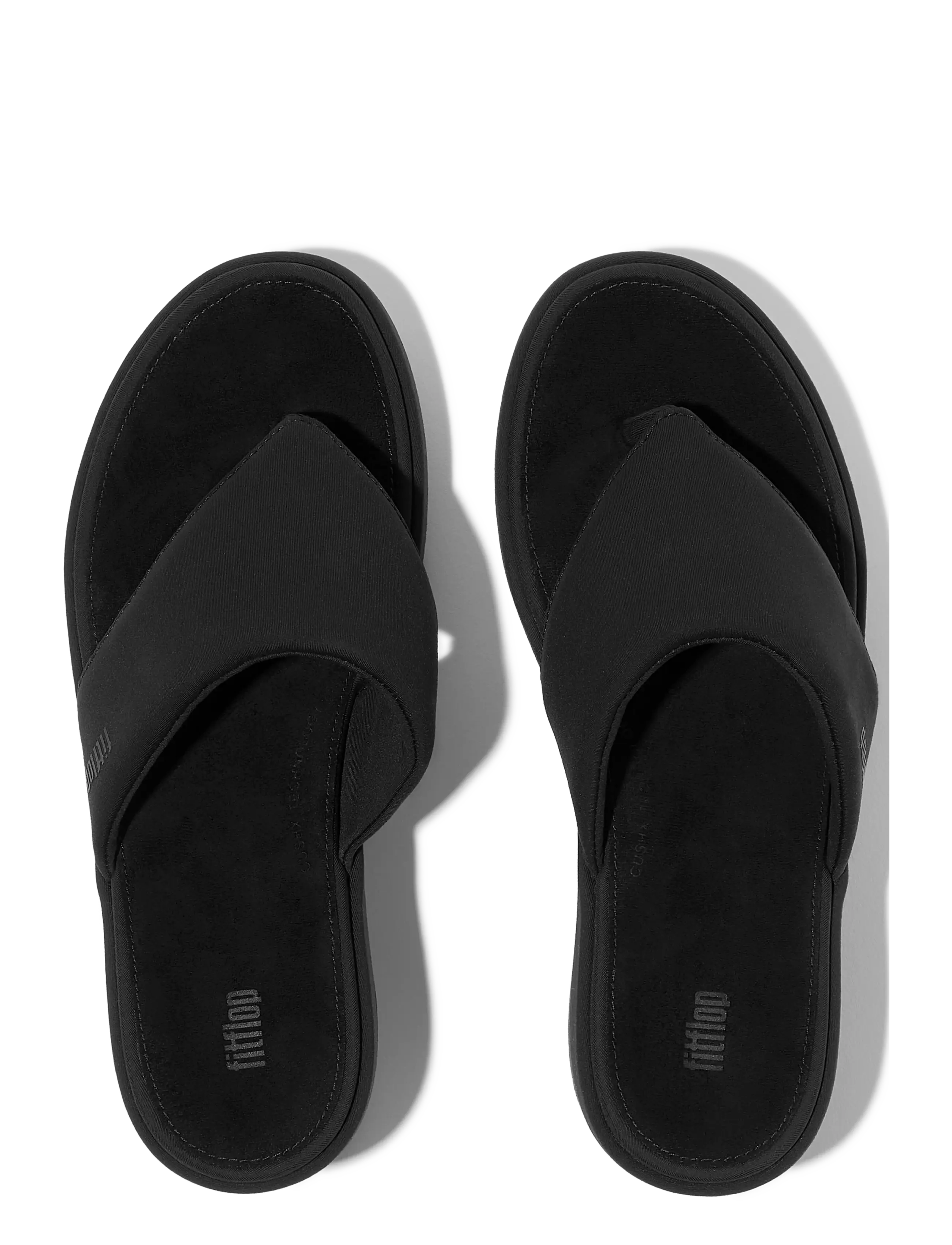 FitFlop - PLATFFORMS WEDGE TOE-POST SANDALS - platform sandals - all black - 2