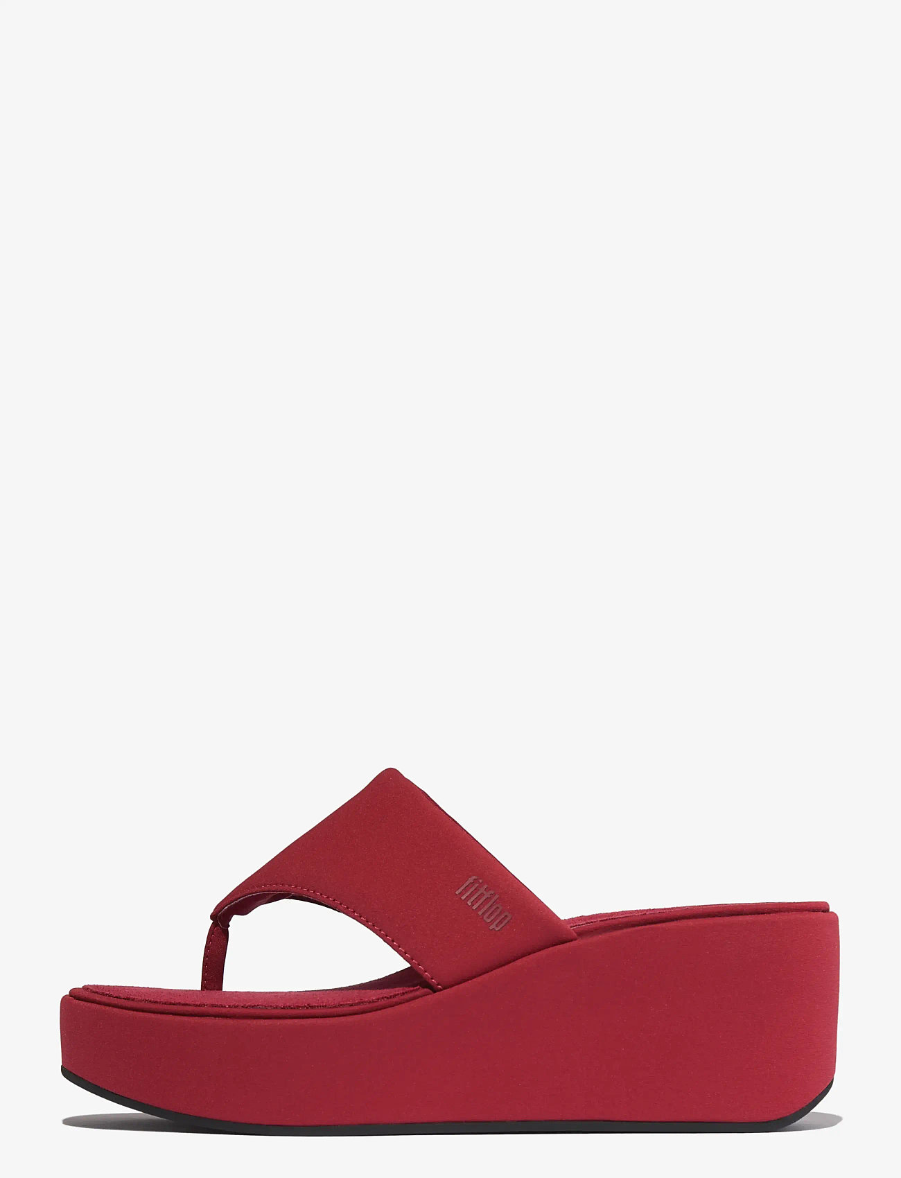 FitFlop - PLATFFORMS WEDGE TOE-POST SANDALS - festtøj til outletpriser - burnt berry - 1