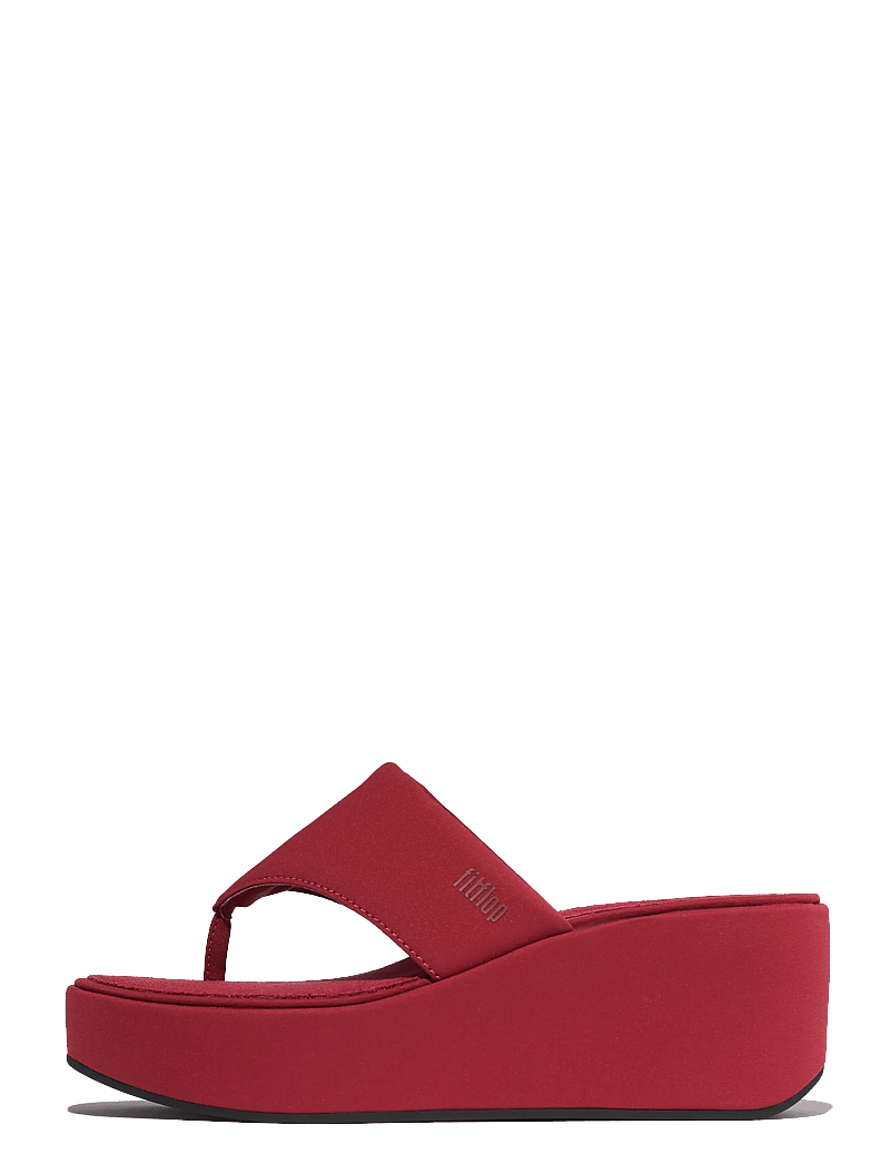 FitFlop - PLATFFORMS WEDGE TOE-POST SANDALS - platformsandaler - burnt berry - 1