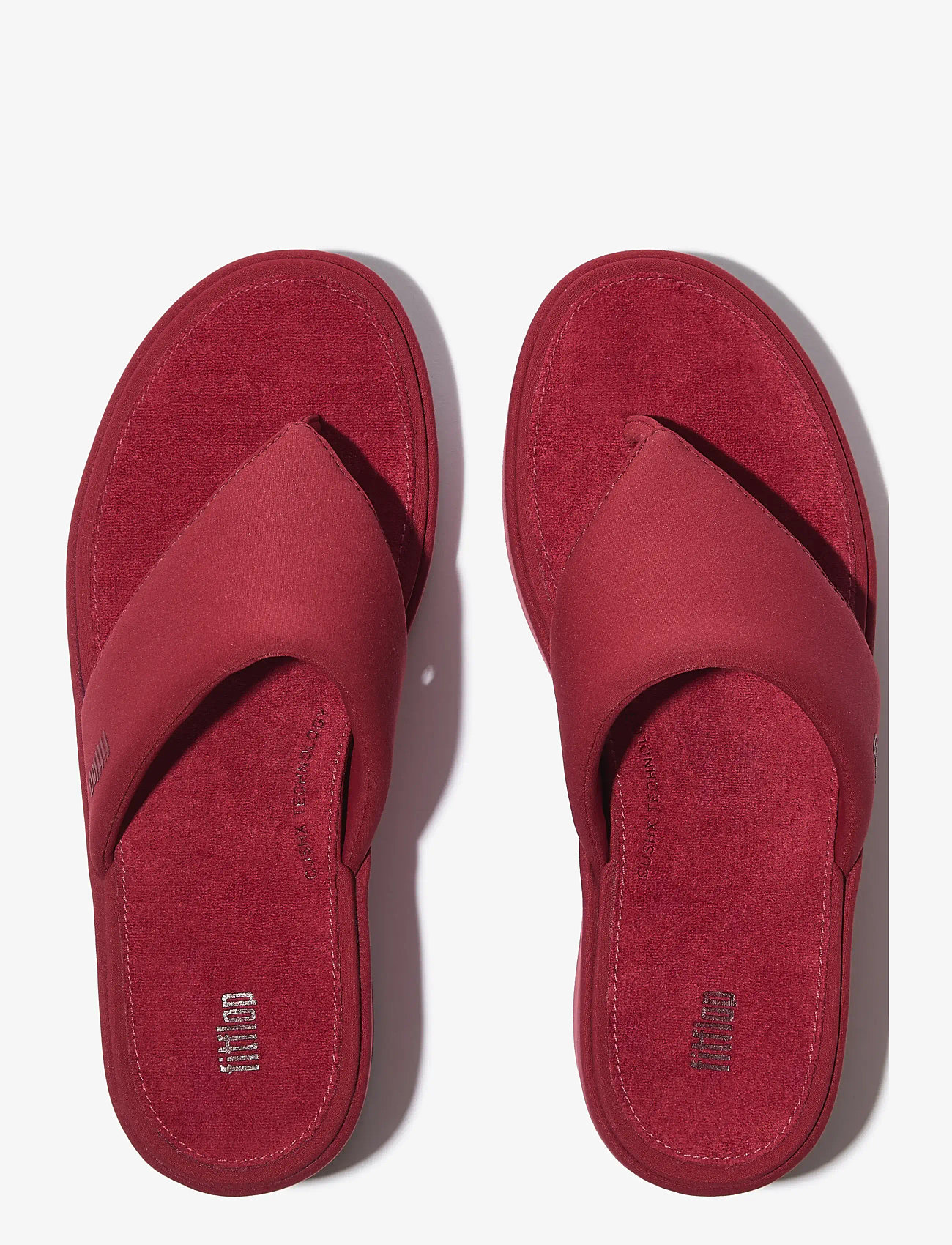 FitFlop - PLATFFORMS WEDGE TOE-POST SANDALS - festtøj til outletpriser - burnt berry - 2
