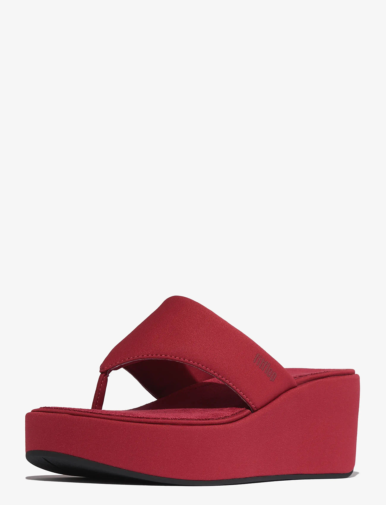 FitFlop - PLATFFORMS WEDGE TOE-POST SANDALS - festtøj til outletpriser - burnt berry - 3