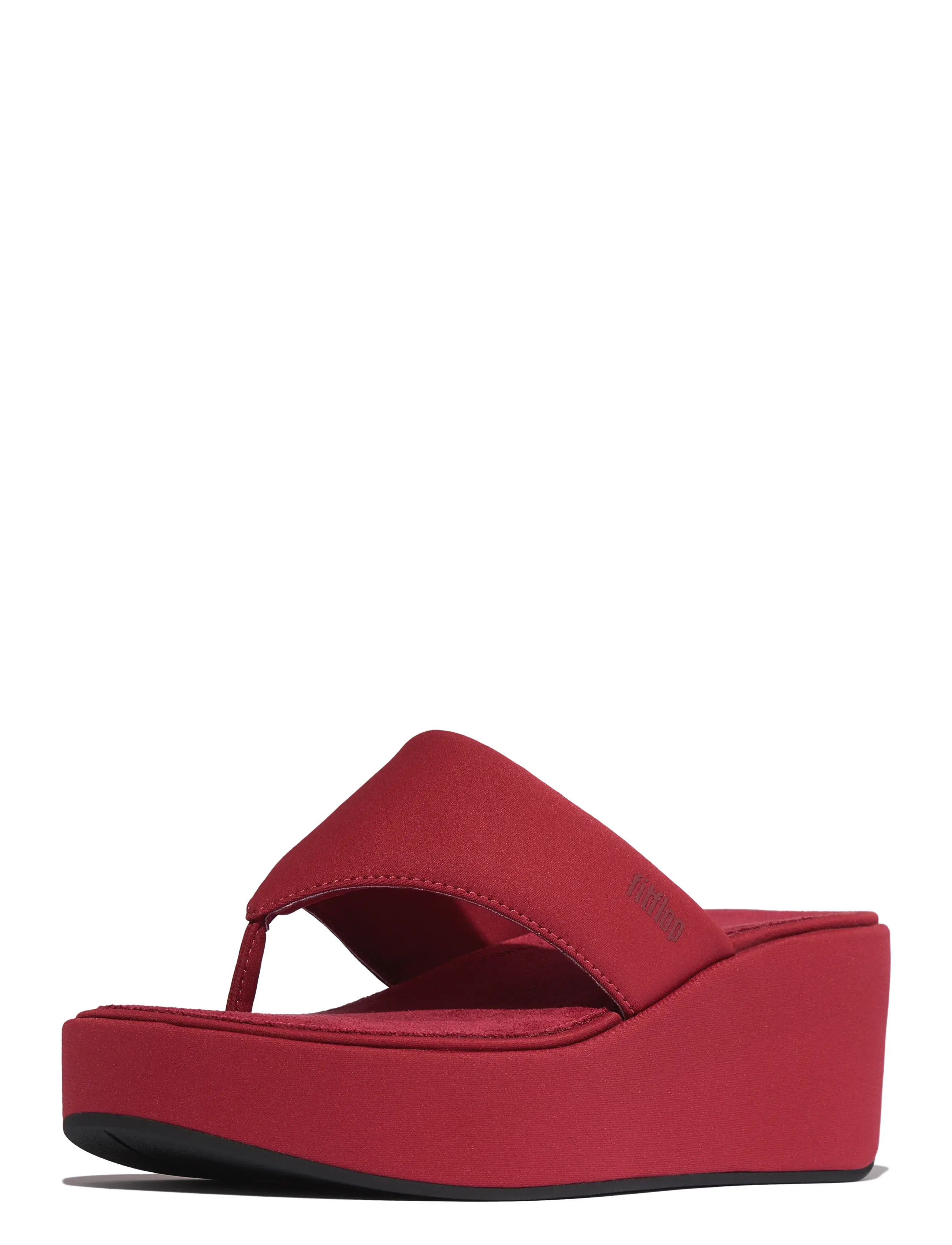 FitFlop - PLATFFORMS WEDGE TOE-POST SANDALS - plateau-sandalen - burnt berry - 3