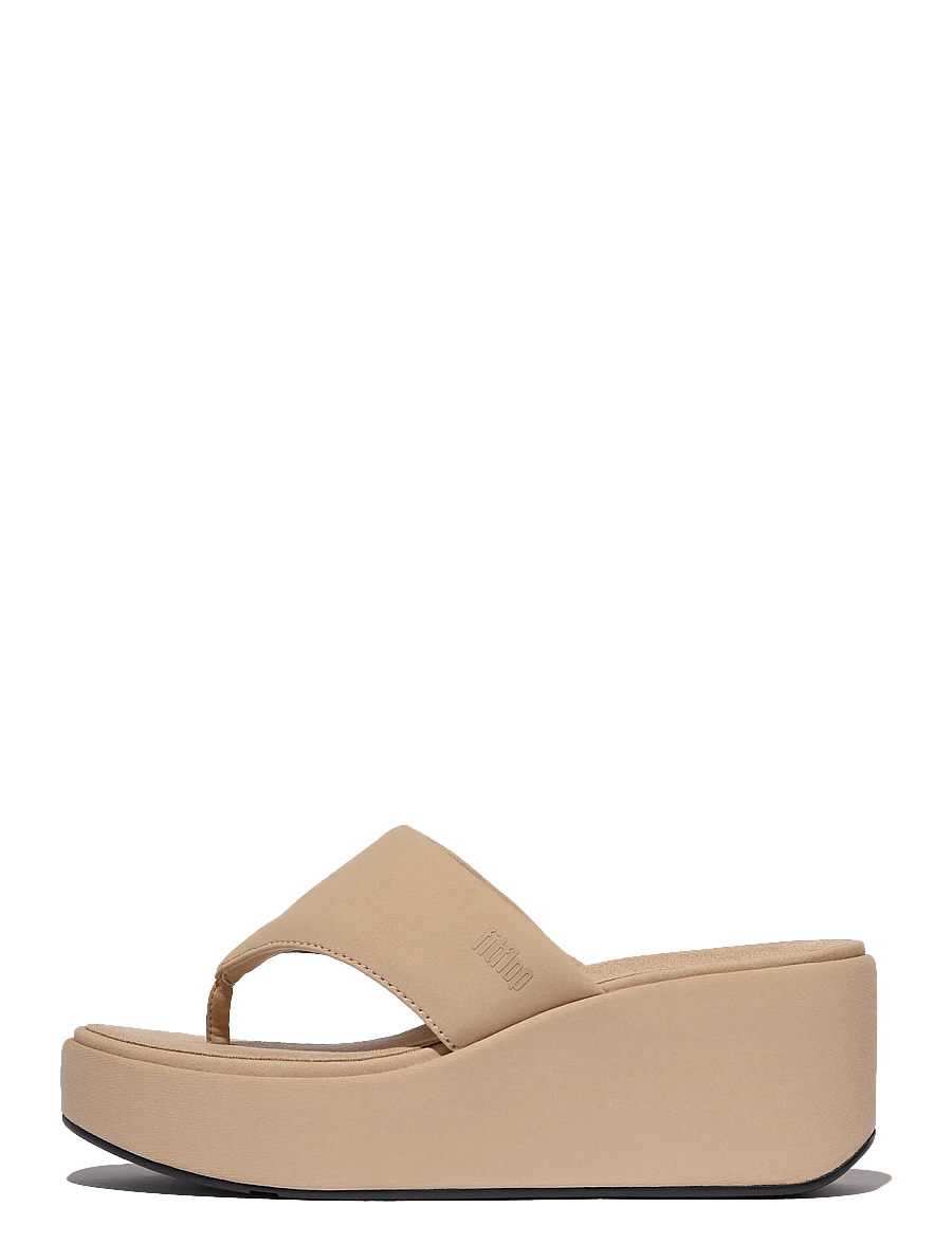 FitFlop - PLATFFORMS WEDGE TOE-POST SANDALS - platåsandaler - classic beige - 1