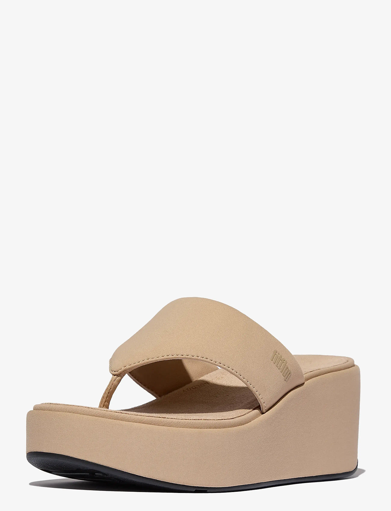 FitFlop - PLATFFORMS WEDGE TOE-POST SANDALS - plateau-sandalen - classic beige - 3