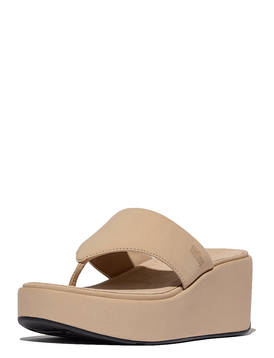 FitFlop - PLATFFORMS WEDGE TOE-POST SANDALS - platåsandaler - classic beige - 3