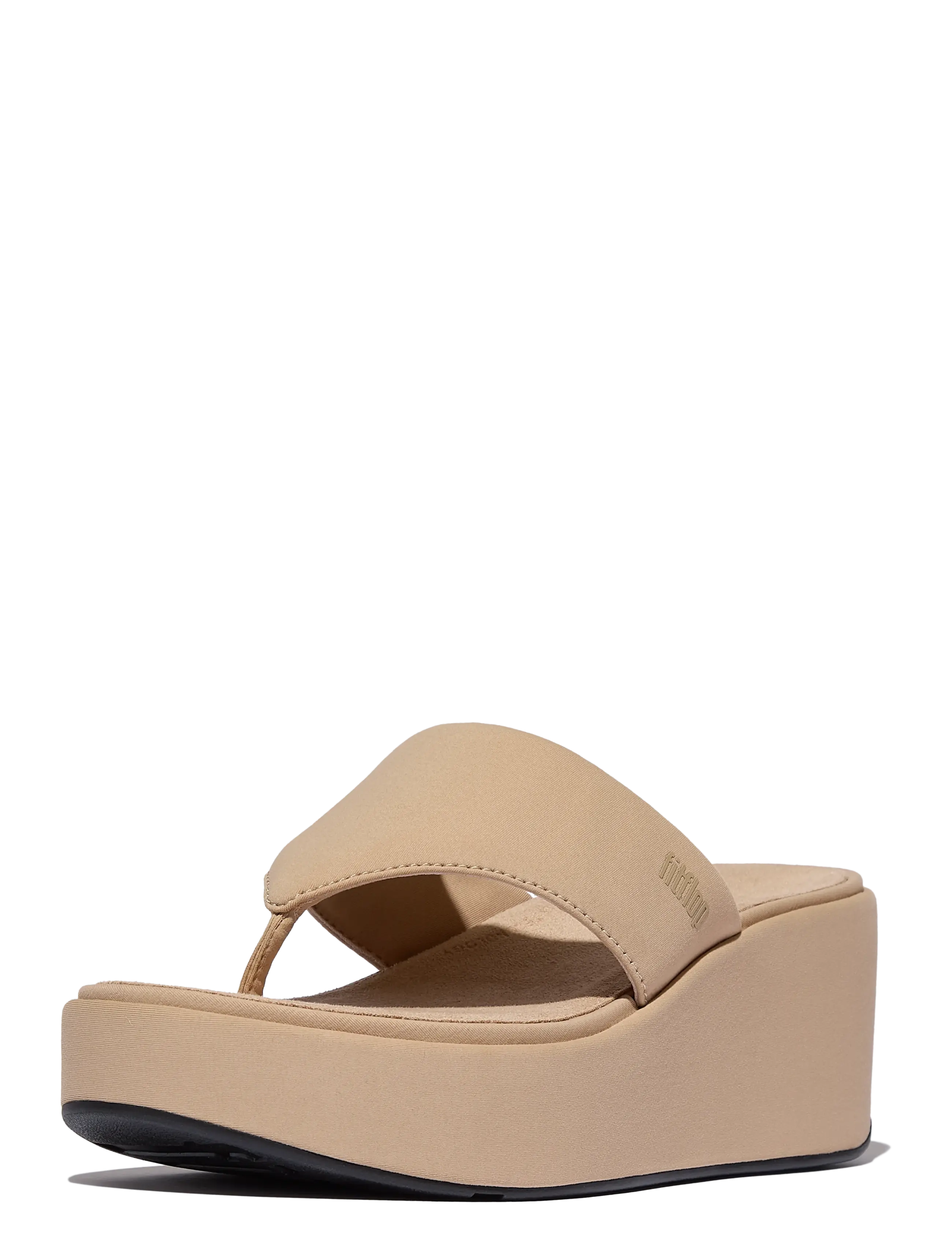 FitFlop - PLATFFORMS WEDGE TOE-POST SANDALS - platform-sandaalit - classic beige - 3