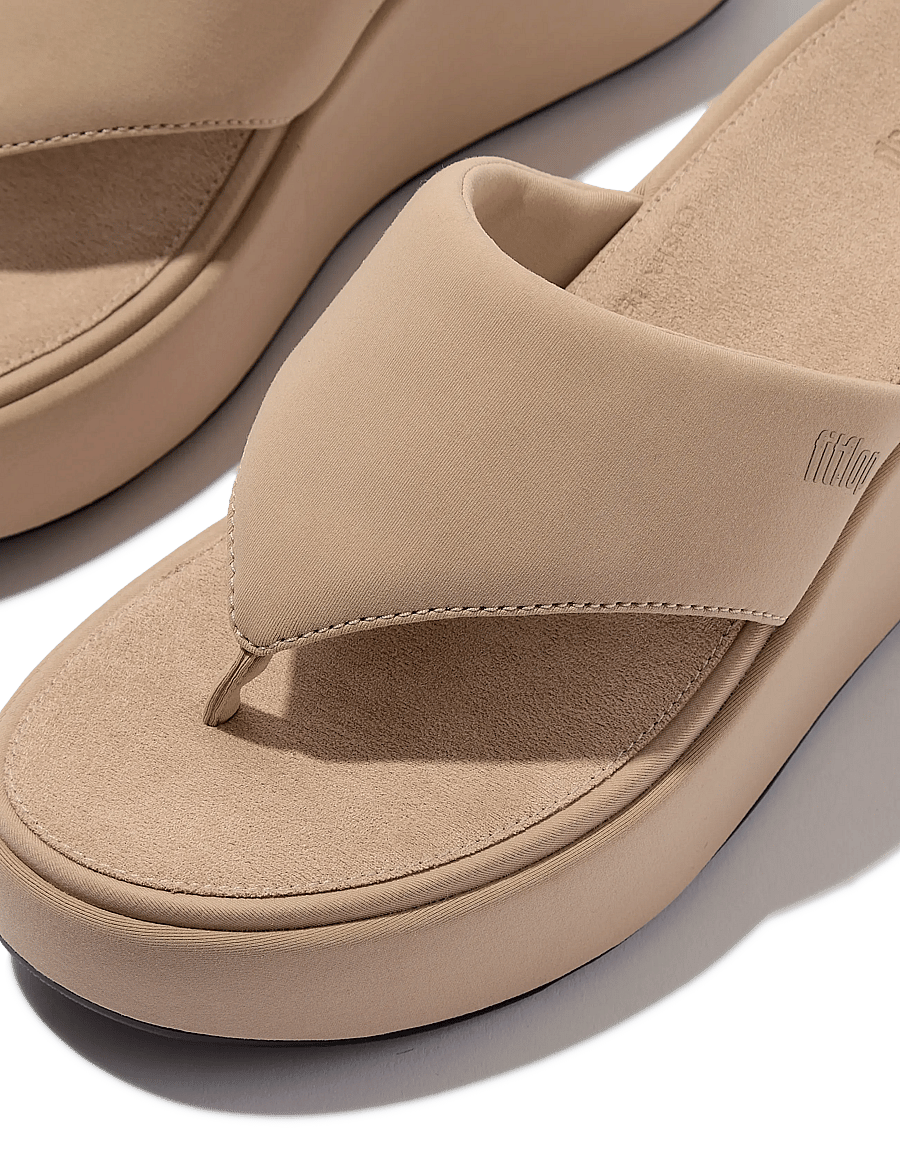 FitFlop - PLATFFORMS WEDGE TOE-POST SANDALS - platåsandaler - classic beige - 4