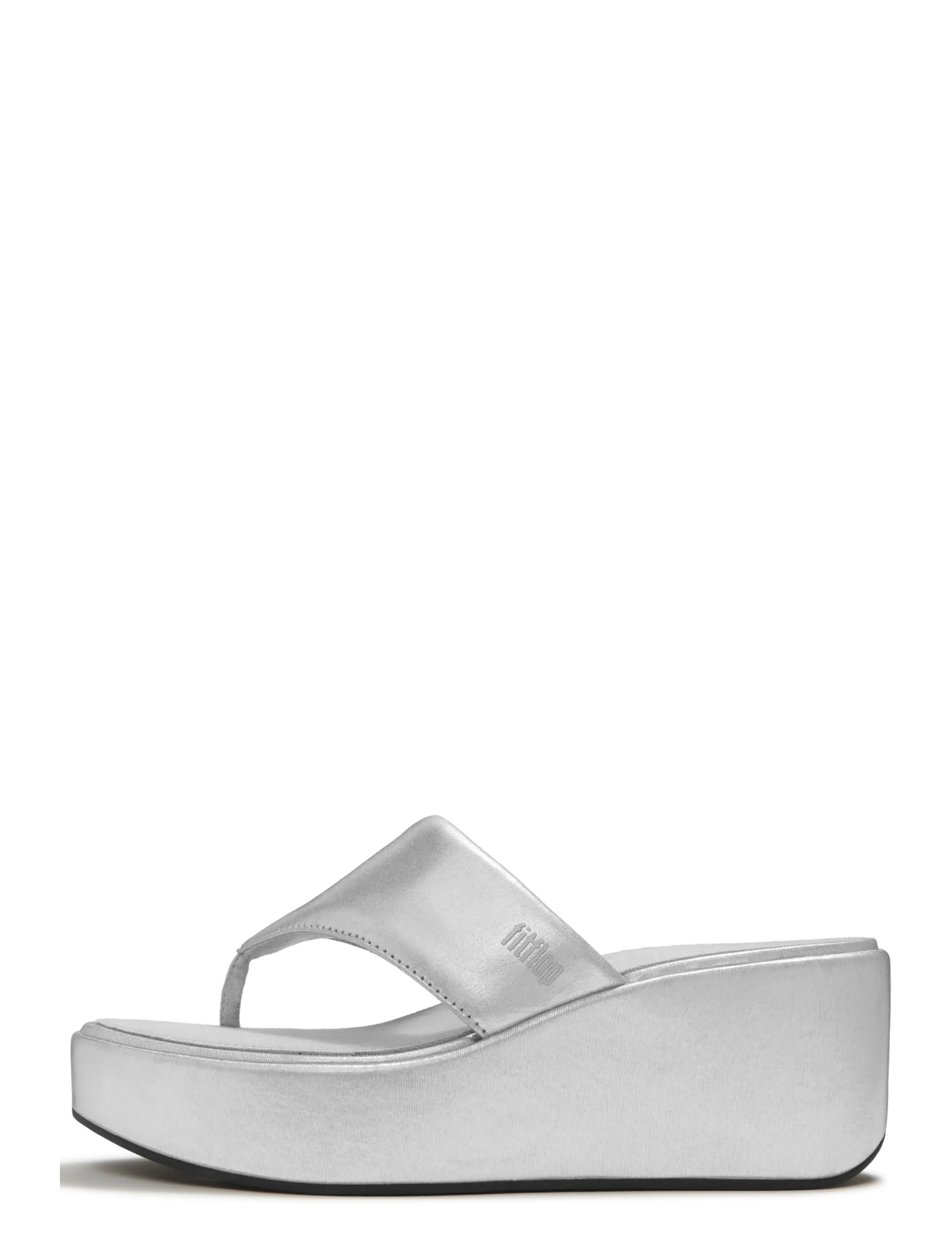 FitFlop PLATFFORMS WEDGE TOE-POST SANDALS - Sandaler - SILVER / silver