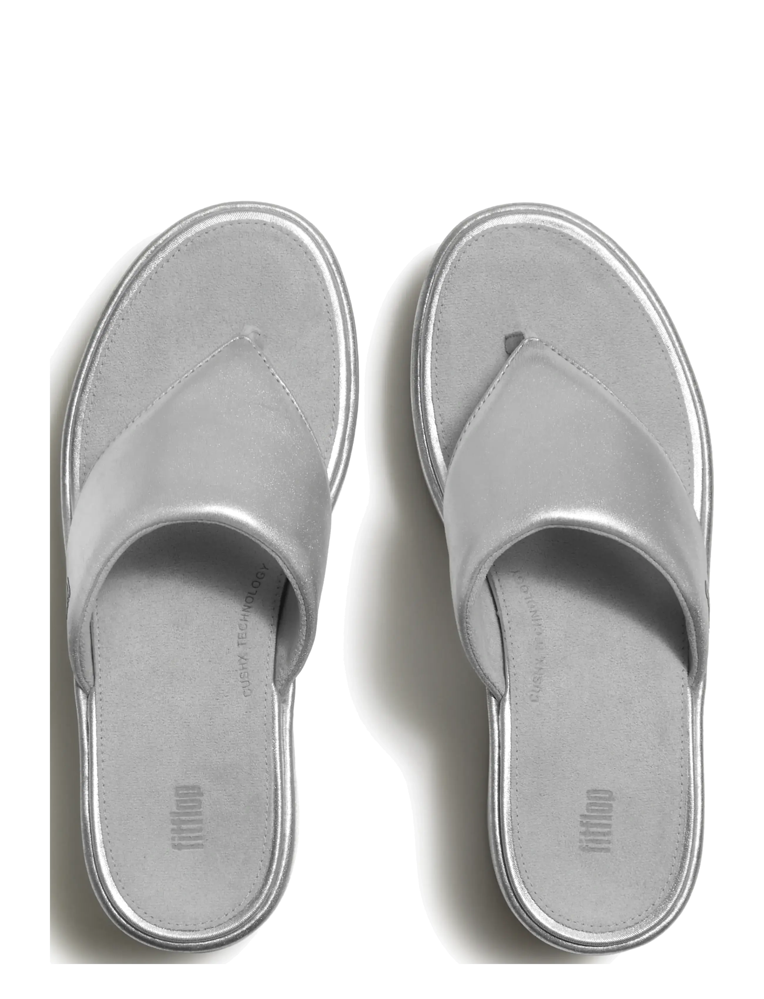 FitFlop - PLATFFORMS WEDGE TOE-POST SANDALS - sandaler med hæl - silver - 2