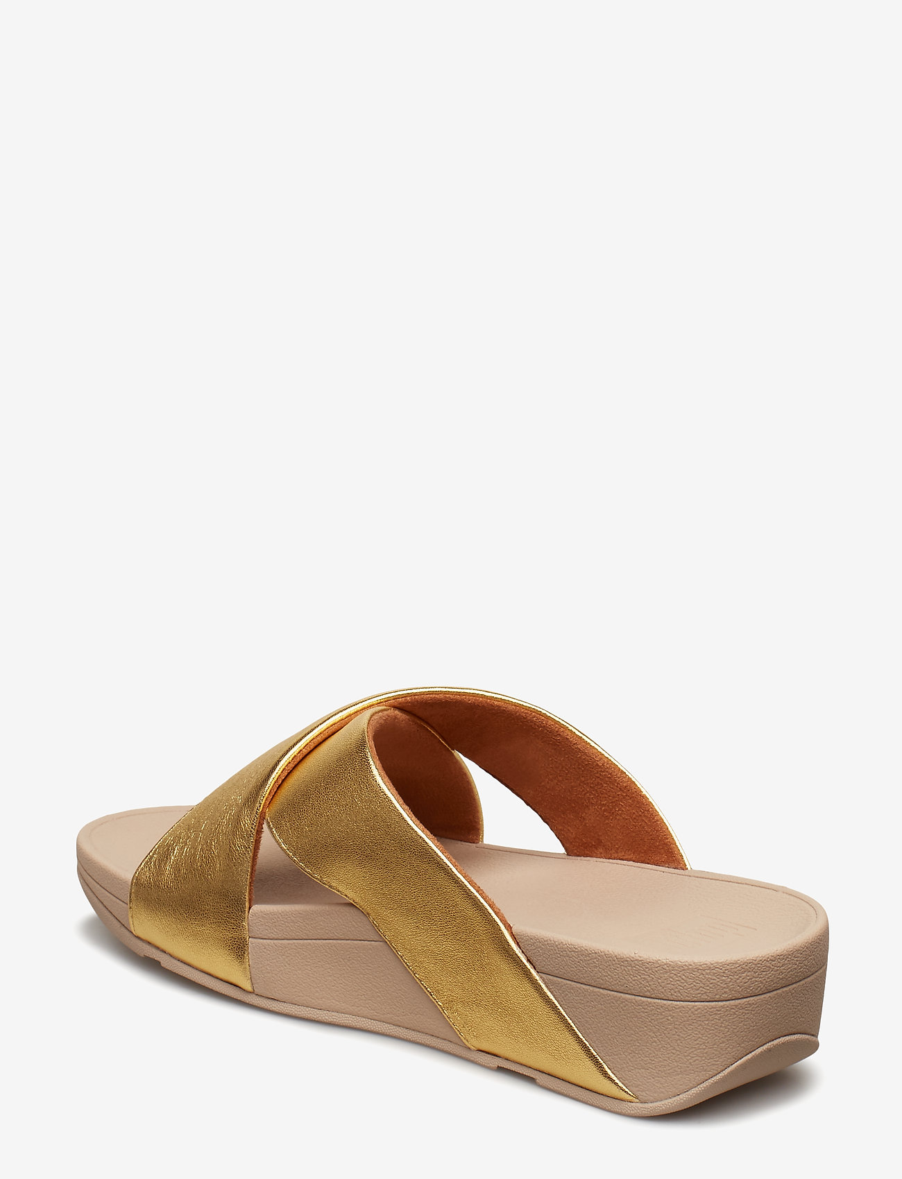 FitFlop - LULU CROSS SLIDE SANDALS - LEATHER - artisan gold - 2