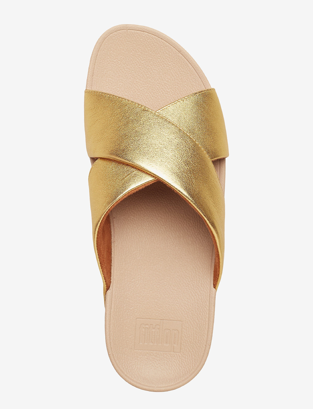 FitFlop - LULU CROSS SLIDE SANDALS - LEATHER - artisan gold - 3