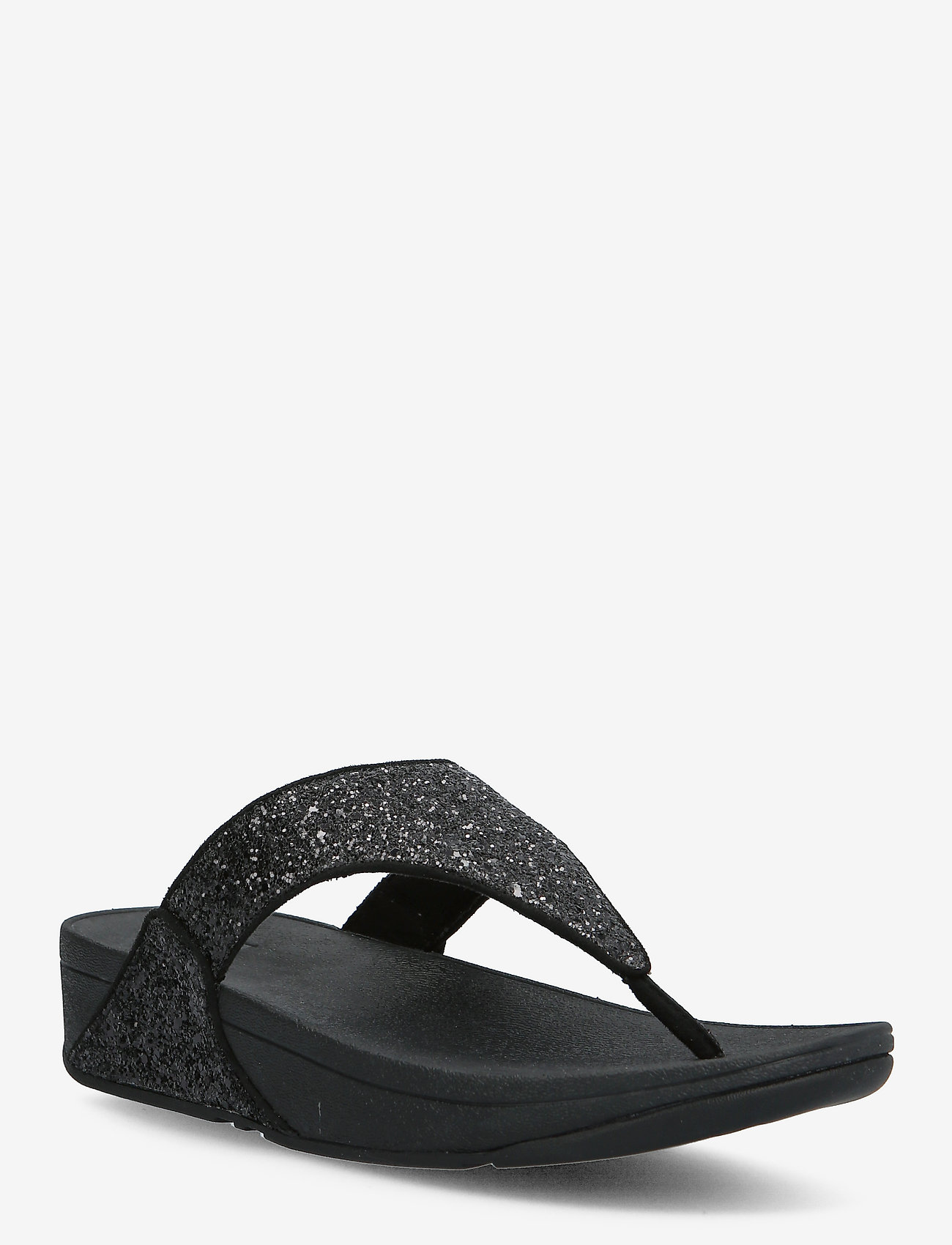 FitFlop - LULU GLITTER TOE-THONGS - klipklapper - black glitter - 1