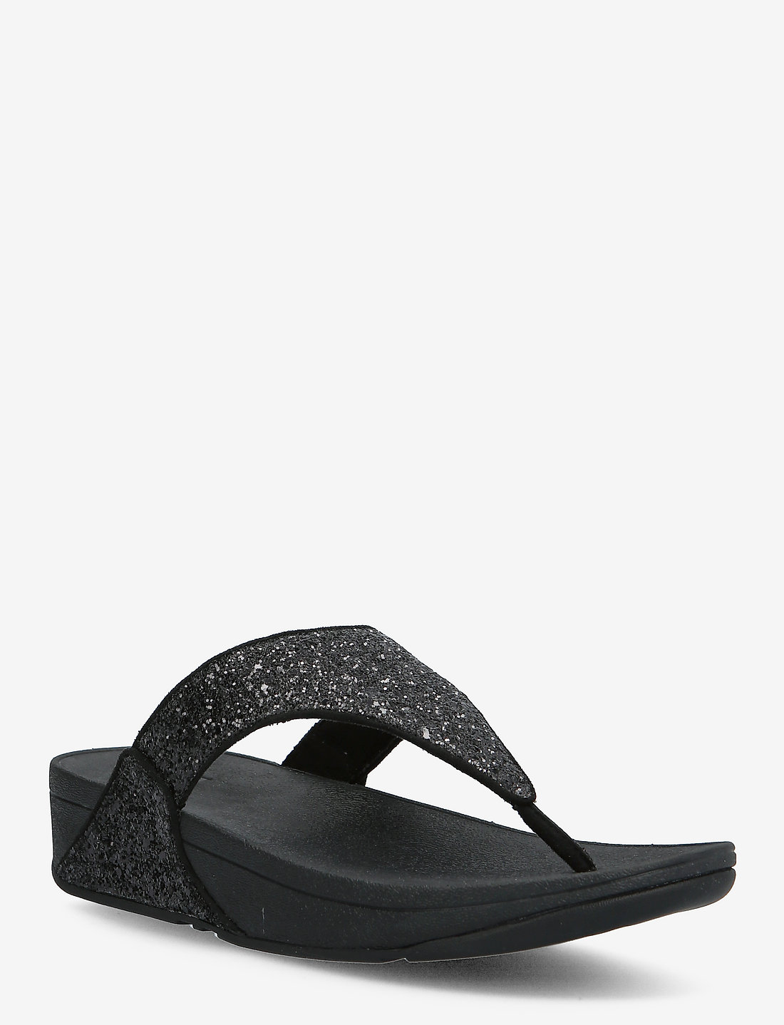 FitFlop - LULU GLITTER TOE-THONGS - klipklapper - black glitter - 1