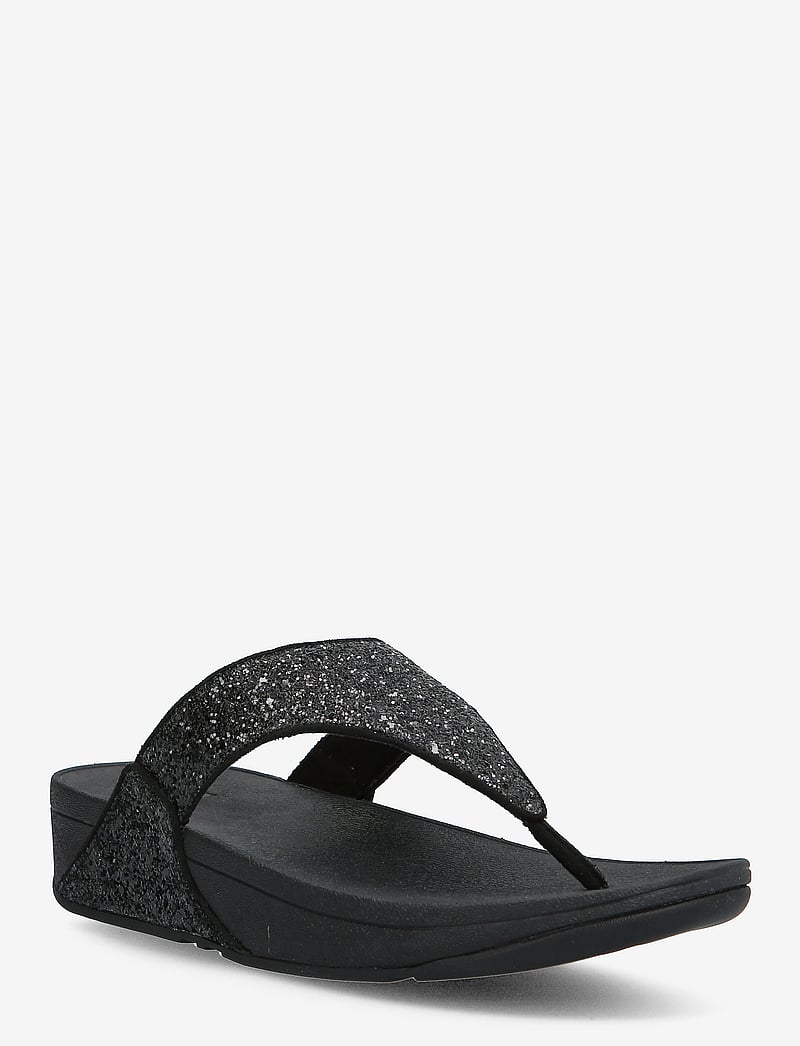 FitFlop - LULU GLITTER TOE-THONGS - klipklapper - black glitter - 1