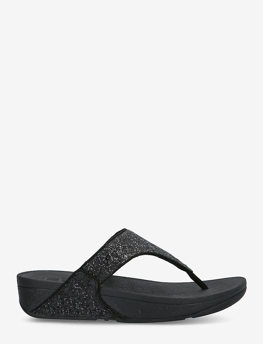 FitFlop - LULU GLITTER TOE-POST SANDALS - japonki - black glitter - 2