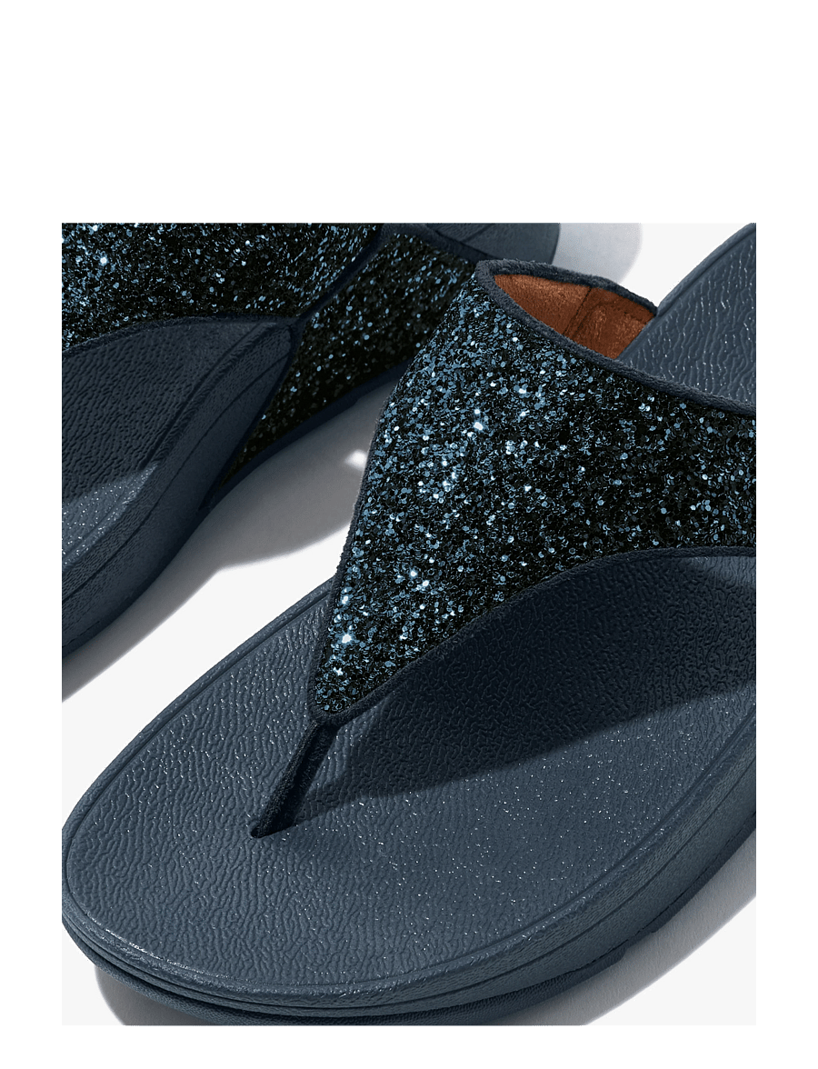 FitFlop - LULU GLITTER TOE-POST SANDALS - flip flops - midnight navy - 2