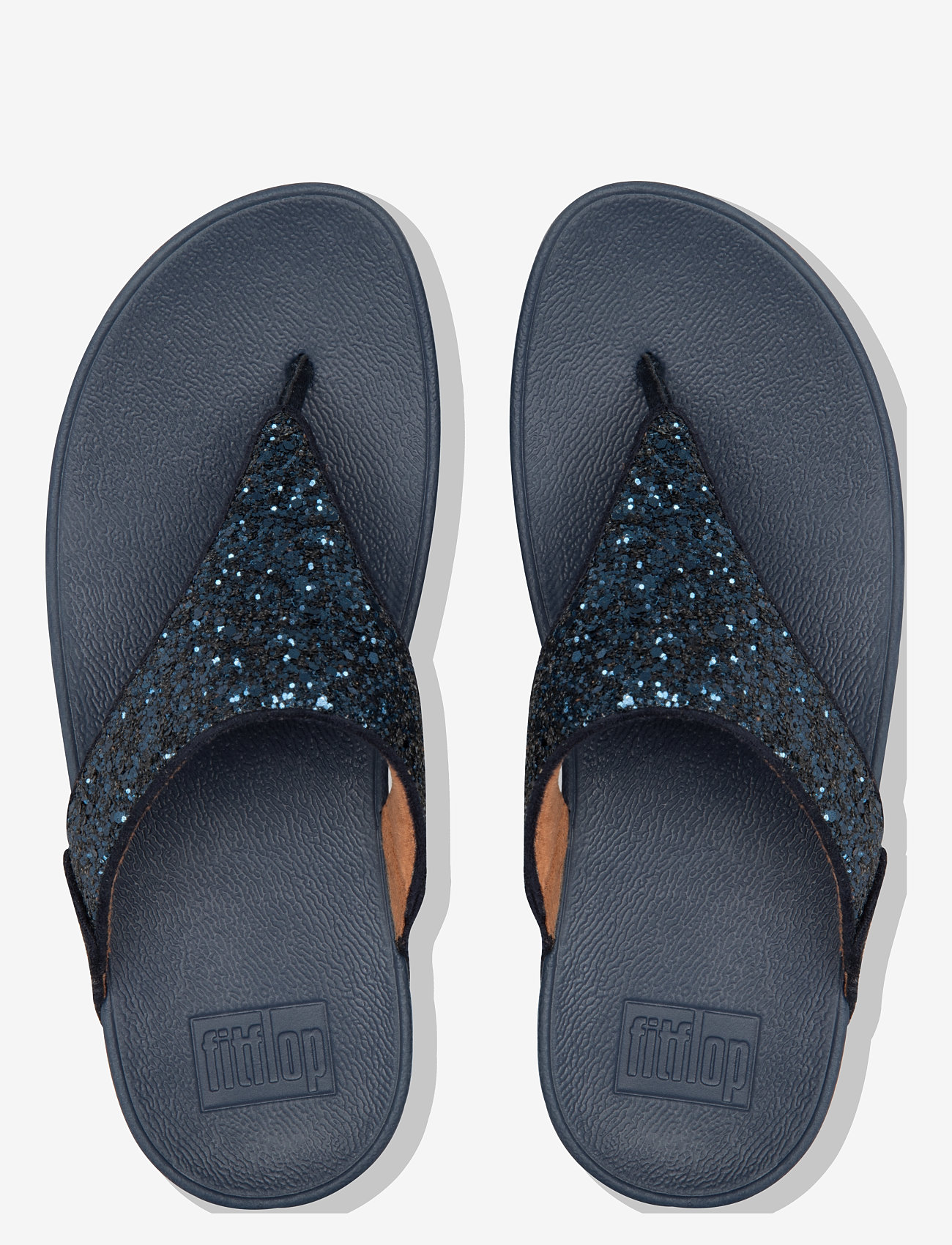 FitFlop - LULU GLITTER TOE-POST SANDALS - klipklapper - midnight navy - 3
