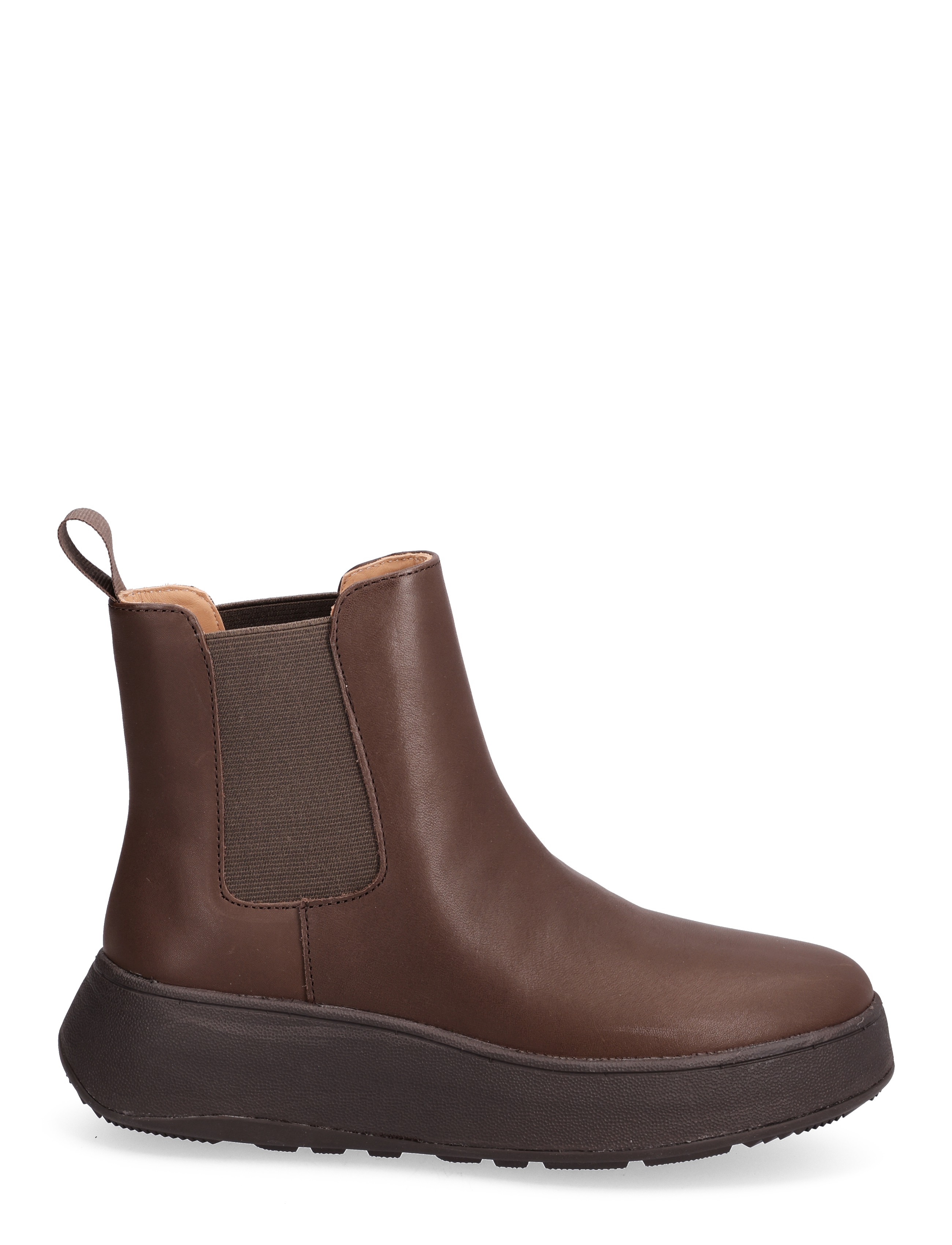 FitFlop - F-MODE LEATHER FLATFORM CHELSEA BOOTS - chelsea-saapad - chocolate brown - 1