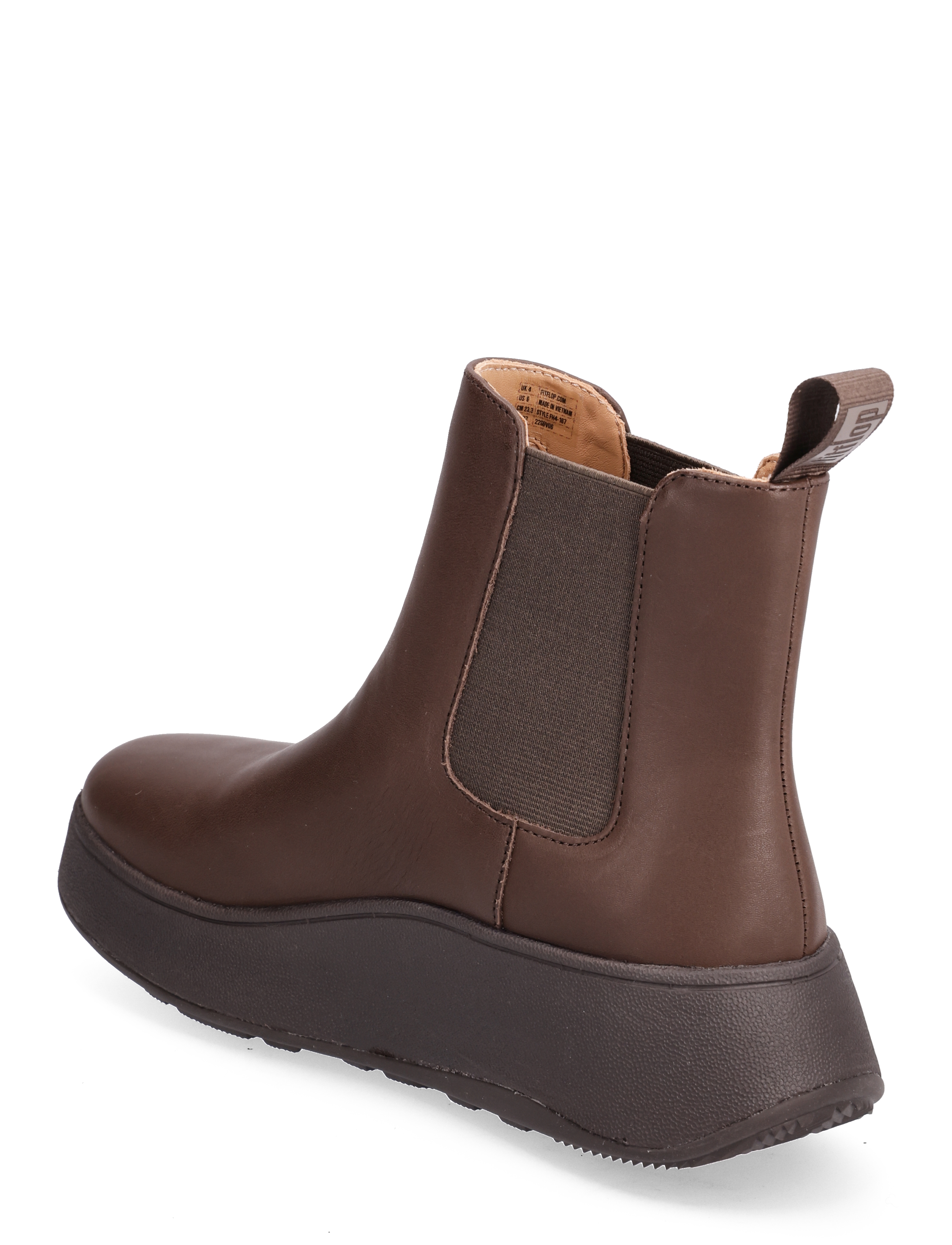 FitFlop - F-MODE LEATHER FLATFORM CHELSEA BOOTS - chelsea-saapad - chocolate brown - 2
