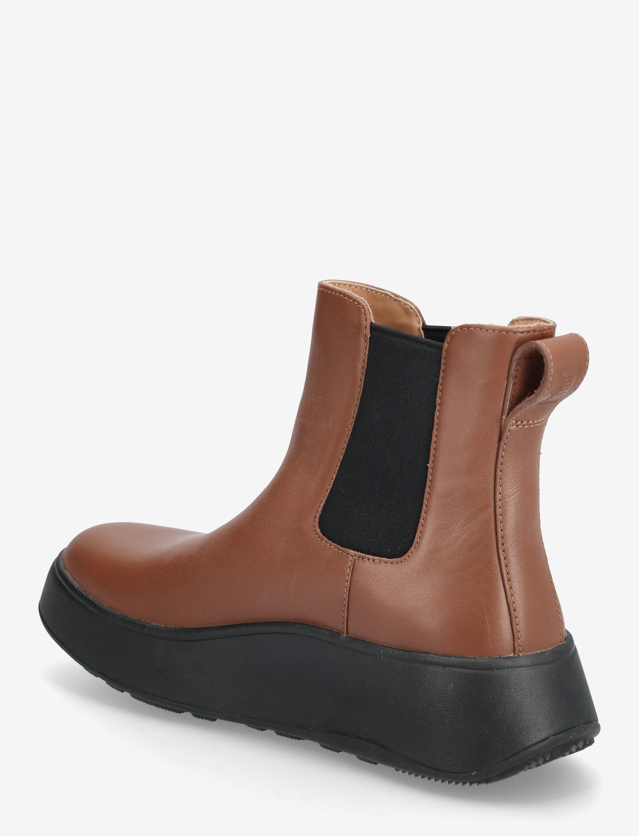 FitFlop - F-MODE LEATHER FLATFORM CHELSEA BOOTS - everyday style - rich brown - 2