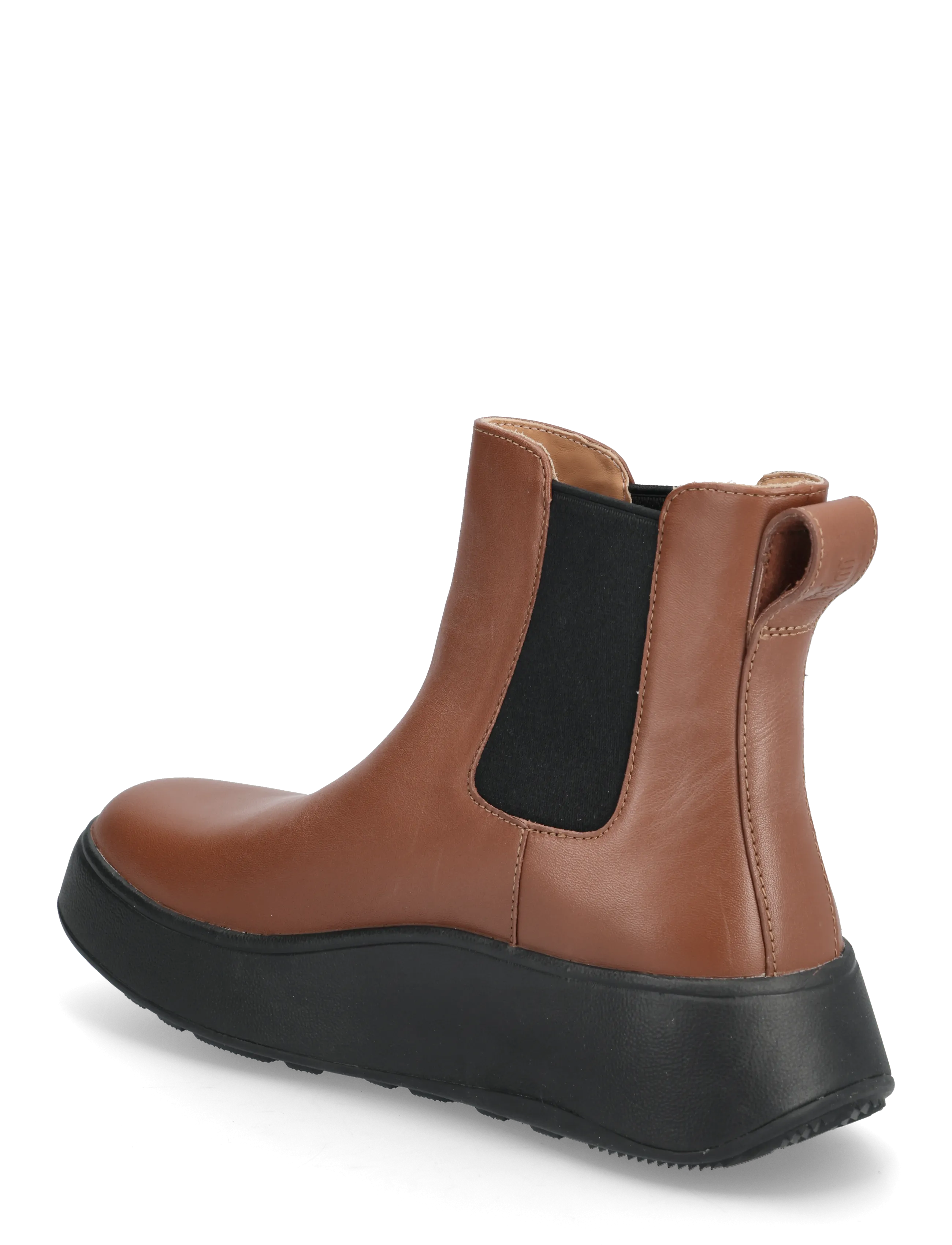 FitFlop - F-MODE LEATHER FLATFORM CHELSEA BOOTS - chelsea-saapad - rich brown - 2