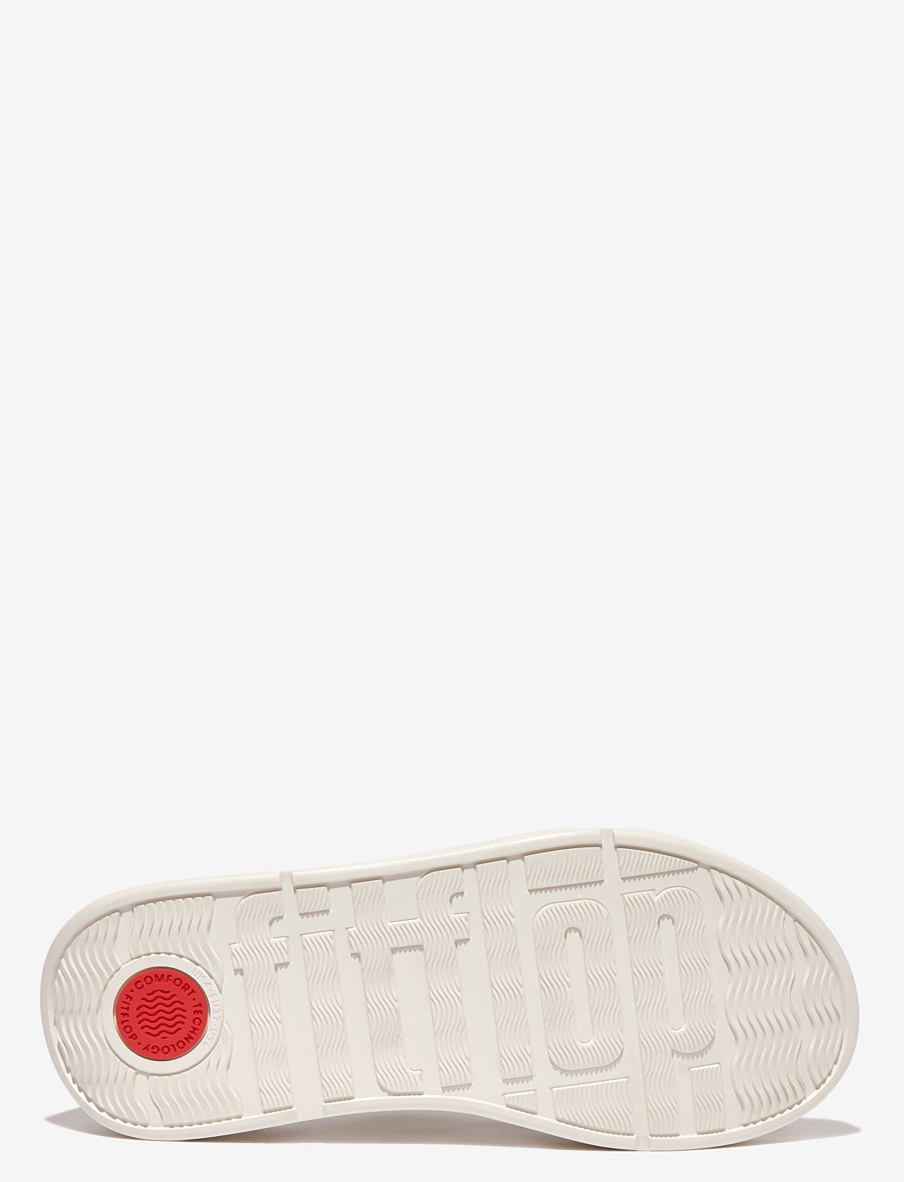 FitFlop - F-MODE LEATHER FLATFORM TOE-POST SANDALS - plätud - cream - 4