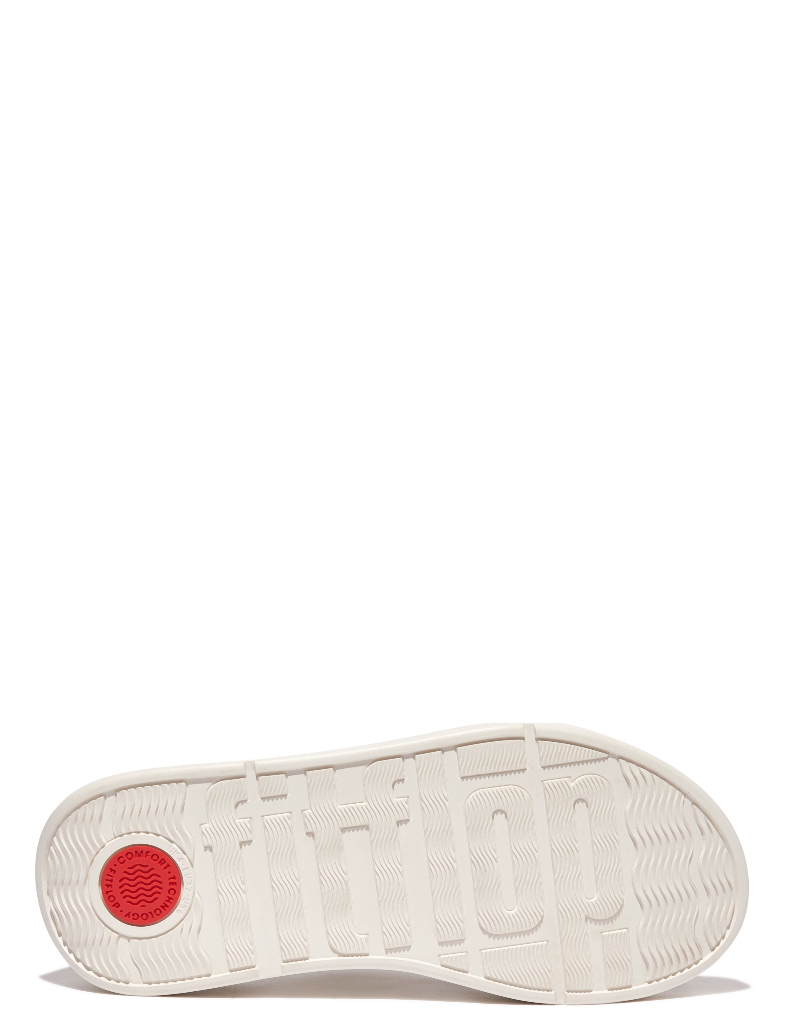FitFlop - F-MODE LEATHER FLATFORM TOE-POST SANDALS - cream - 5
