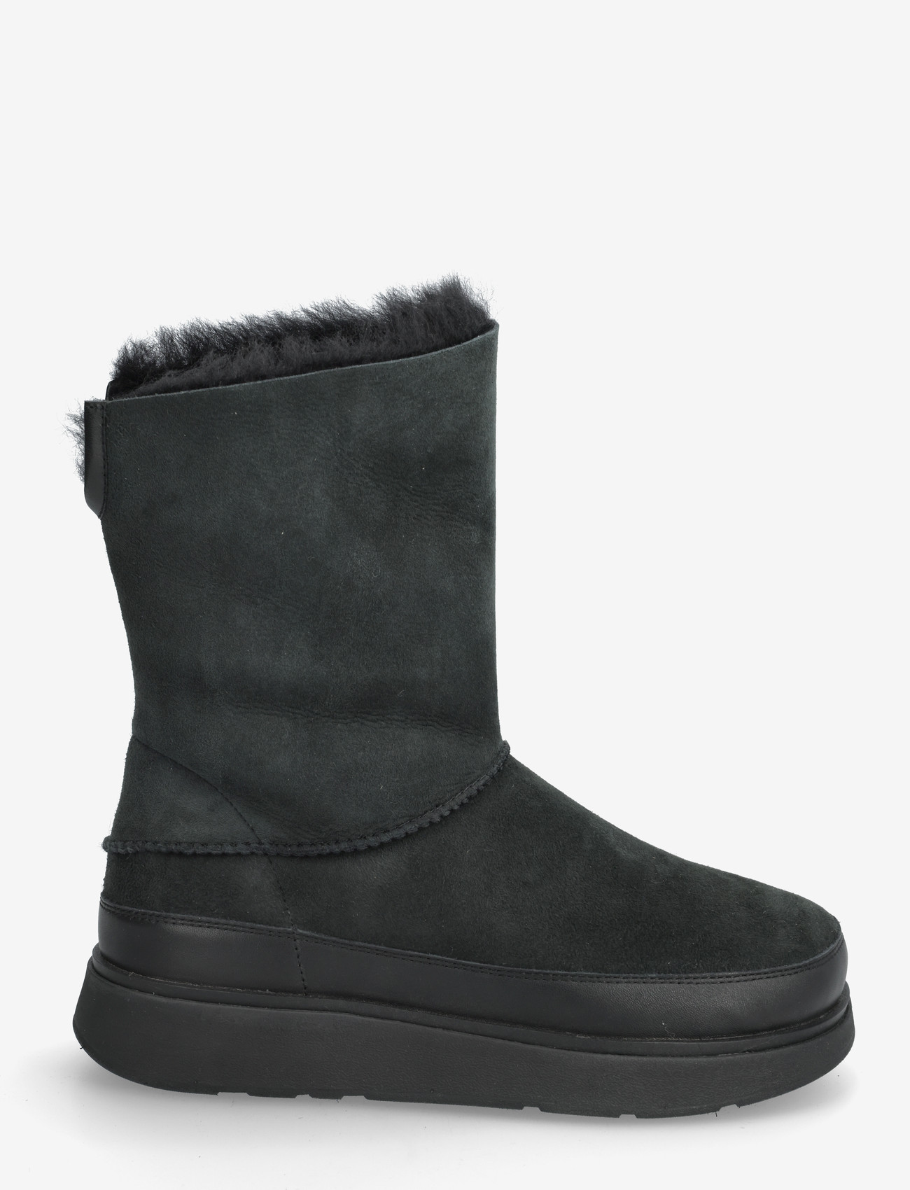 FitFlop - GEN-FF SHORT DOUBLE-FACED SHEARLING BOOTS - varmfodrade skor - all black - 1