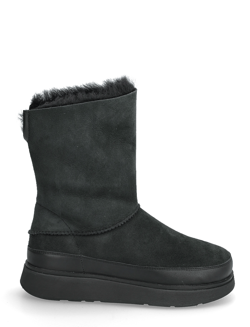 FitFlop - GEN-FF SHORT DOUBLE-FACED SHEARLING BOOTS - winterschuhe - all black - 1